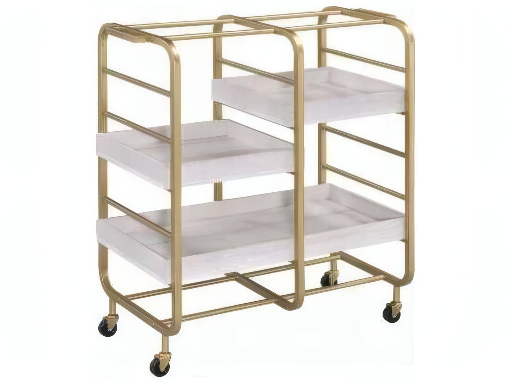 Acme Furniture Vorrik Wood Gold Bar Cart