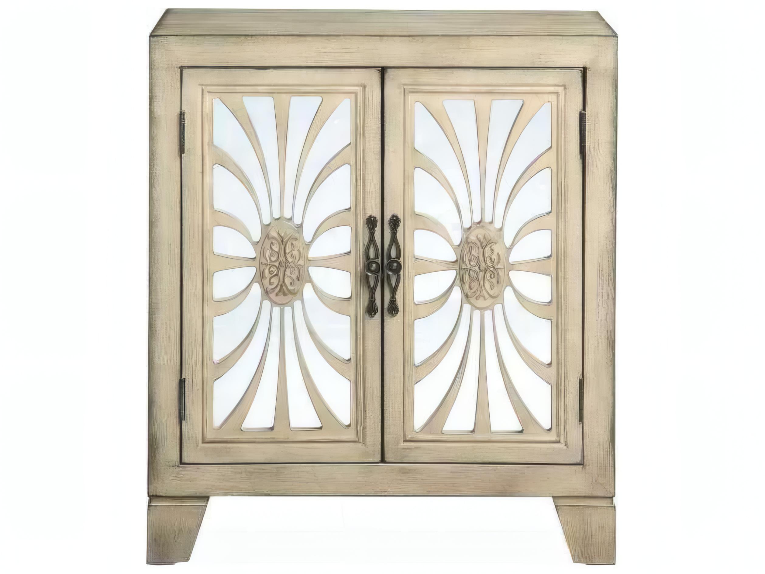 Acme Furniture Antique White Beige Rubberwood Accent Chest