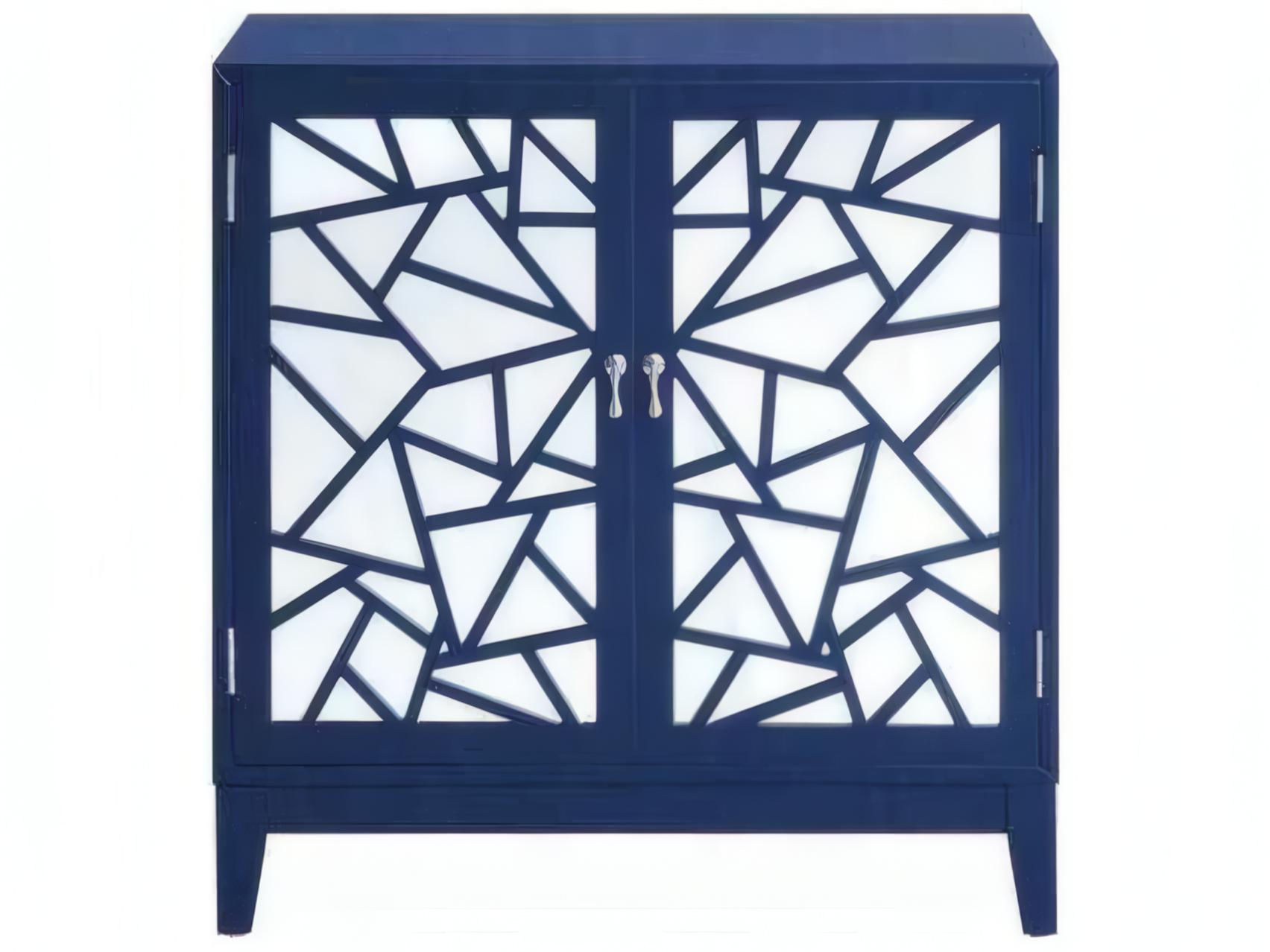 Acme Furniture Blue Pine Wood Accent Chest