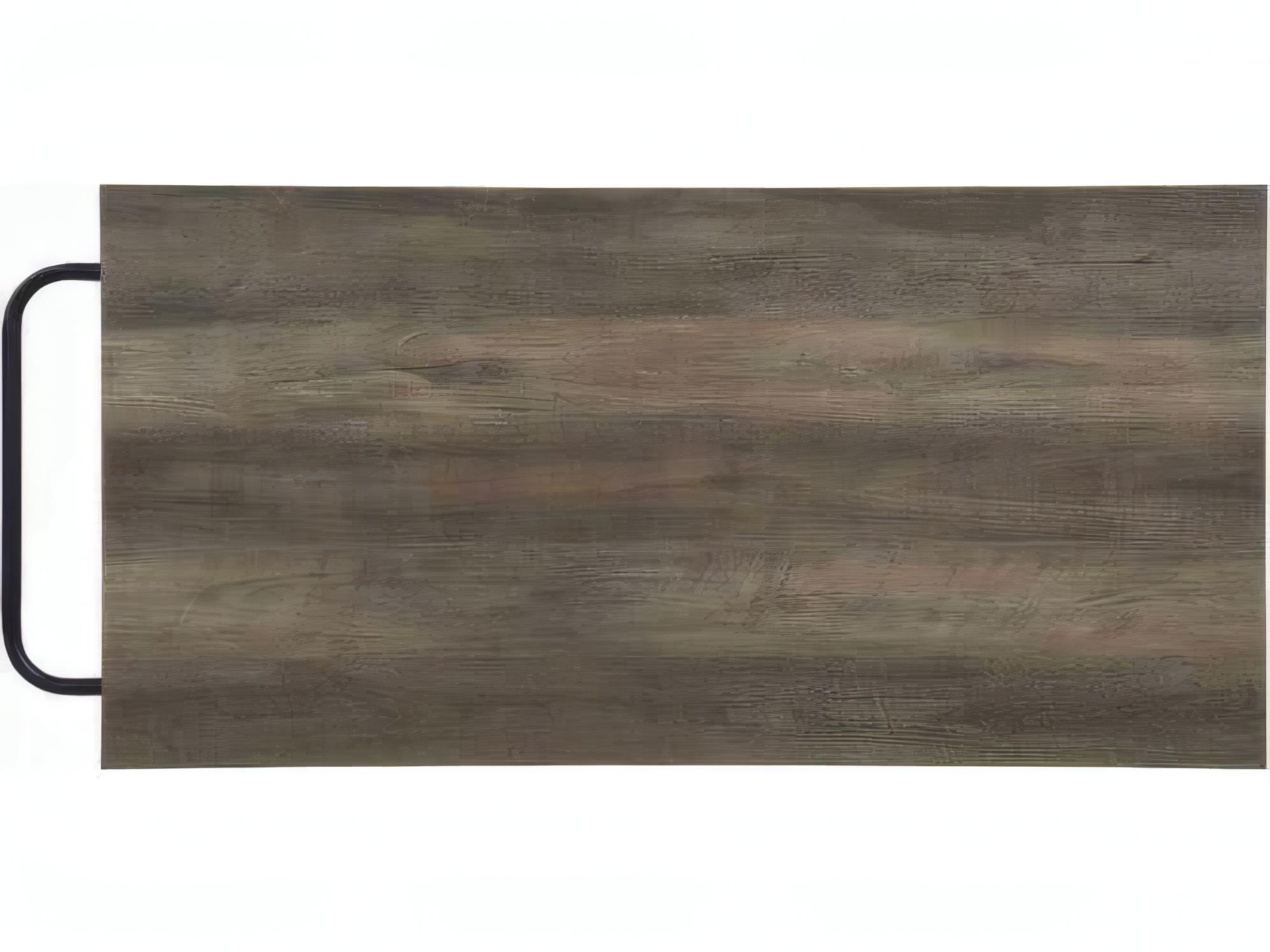 Acme Furniture Wood Rustic Oak Black Bar Cart