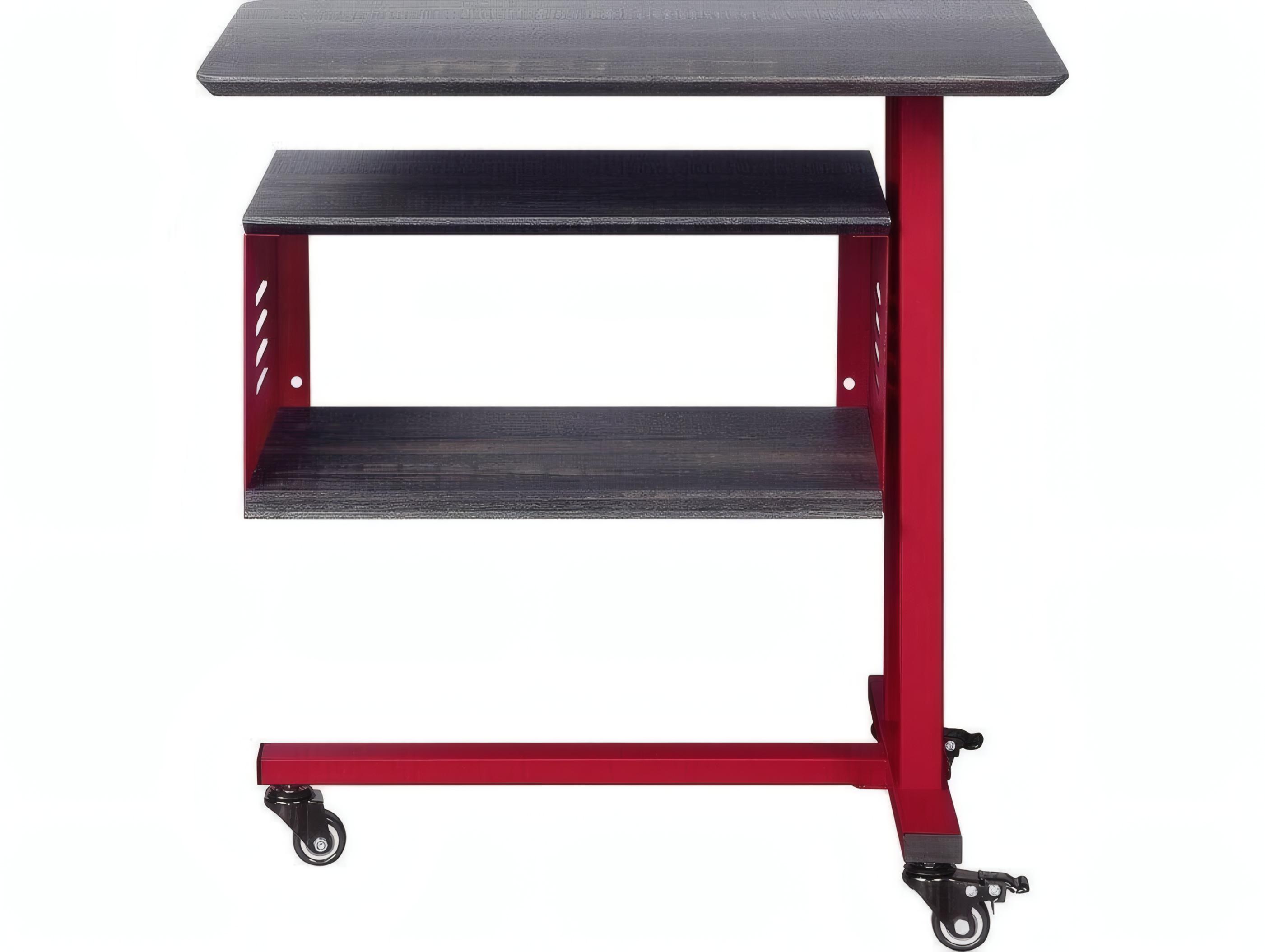 Acme Furniture Cargo Rectangular Wood Red End Table