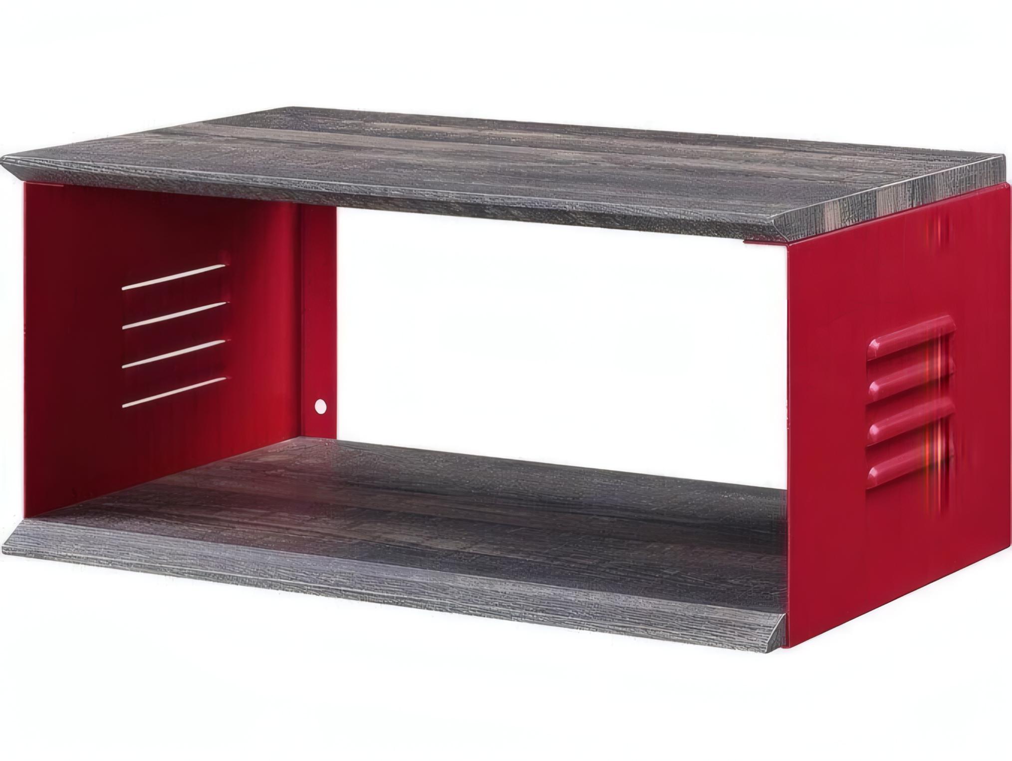Acme Furniture Cargo Rectangular Wood Red End Table