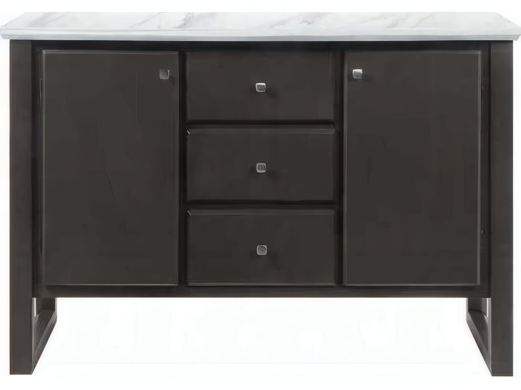 Acme Furniture Madan 54" Poplar Wood Gray Oak Sideboard