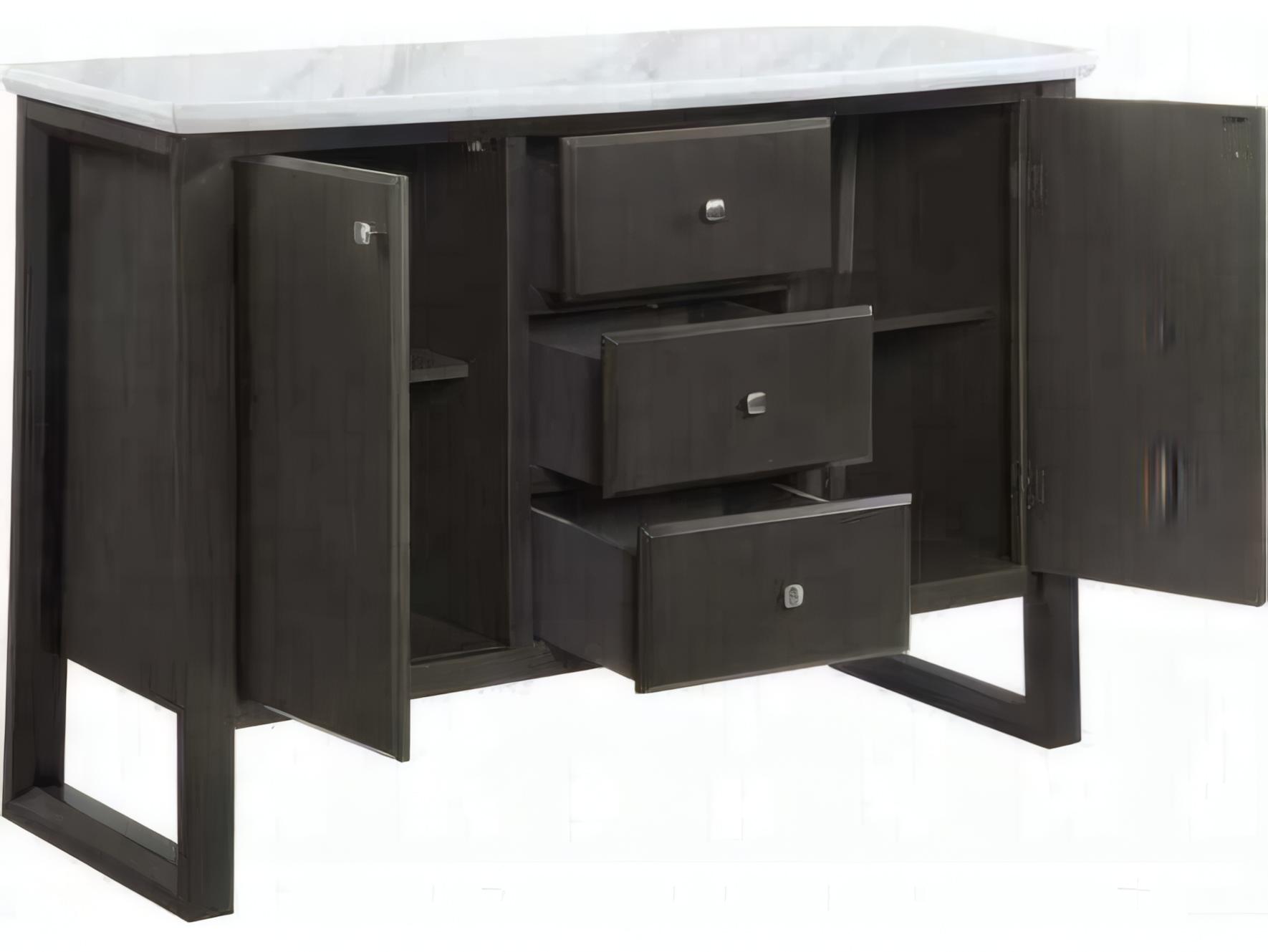 Acme Furniture Madan 54" Poplar Wood Gray Oak Sideboard