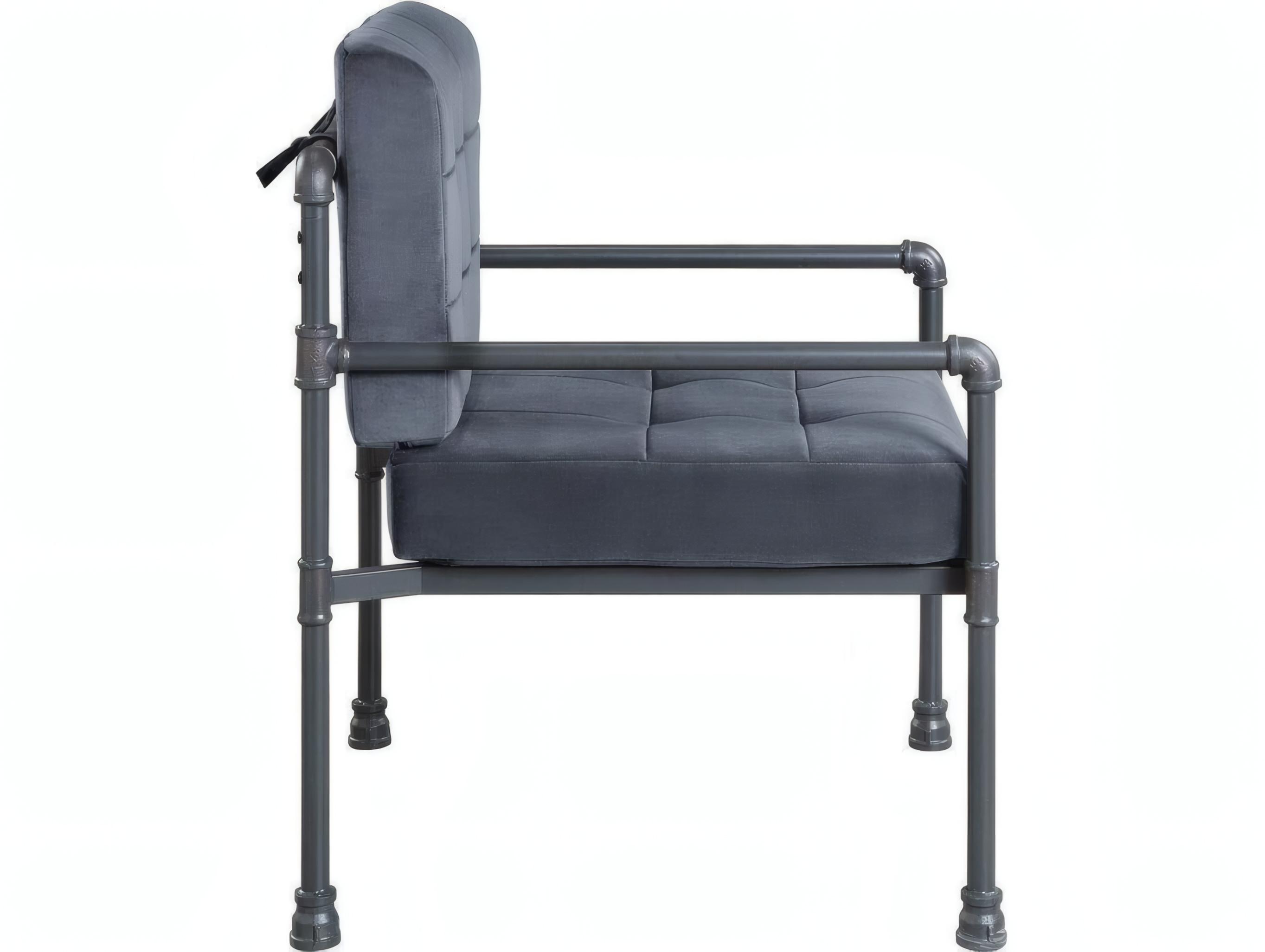 Acme Furniture Brantley Gray Velvet Accent Chair