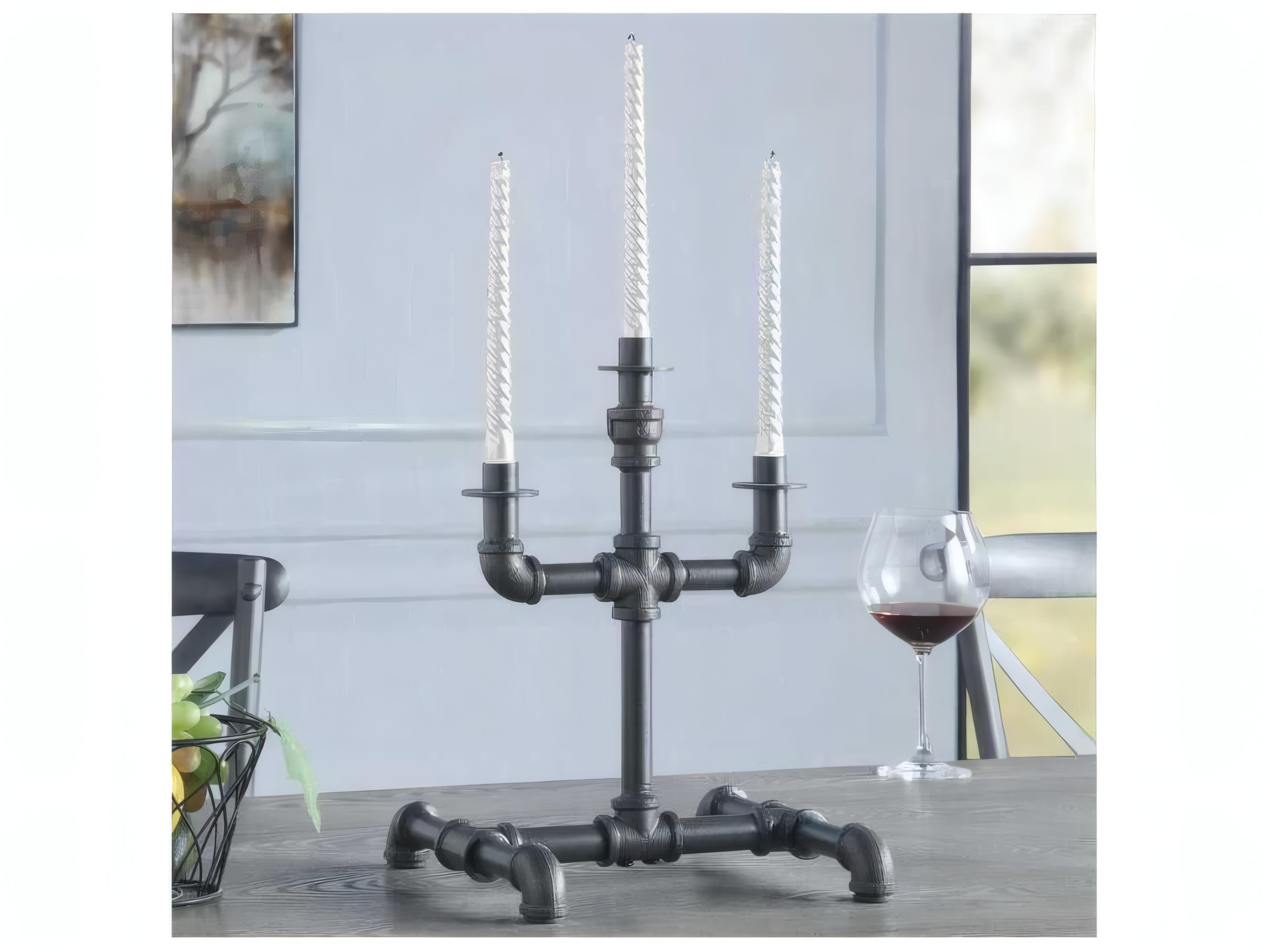 Acme Furniture Brantley Sandy Gray Candle Holder