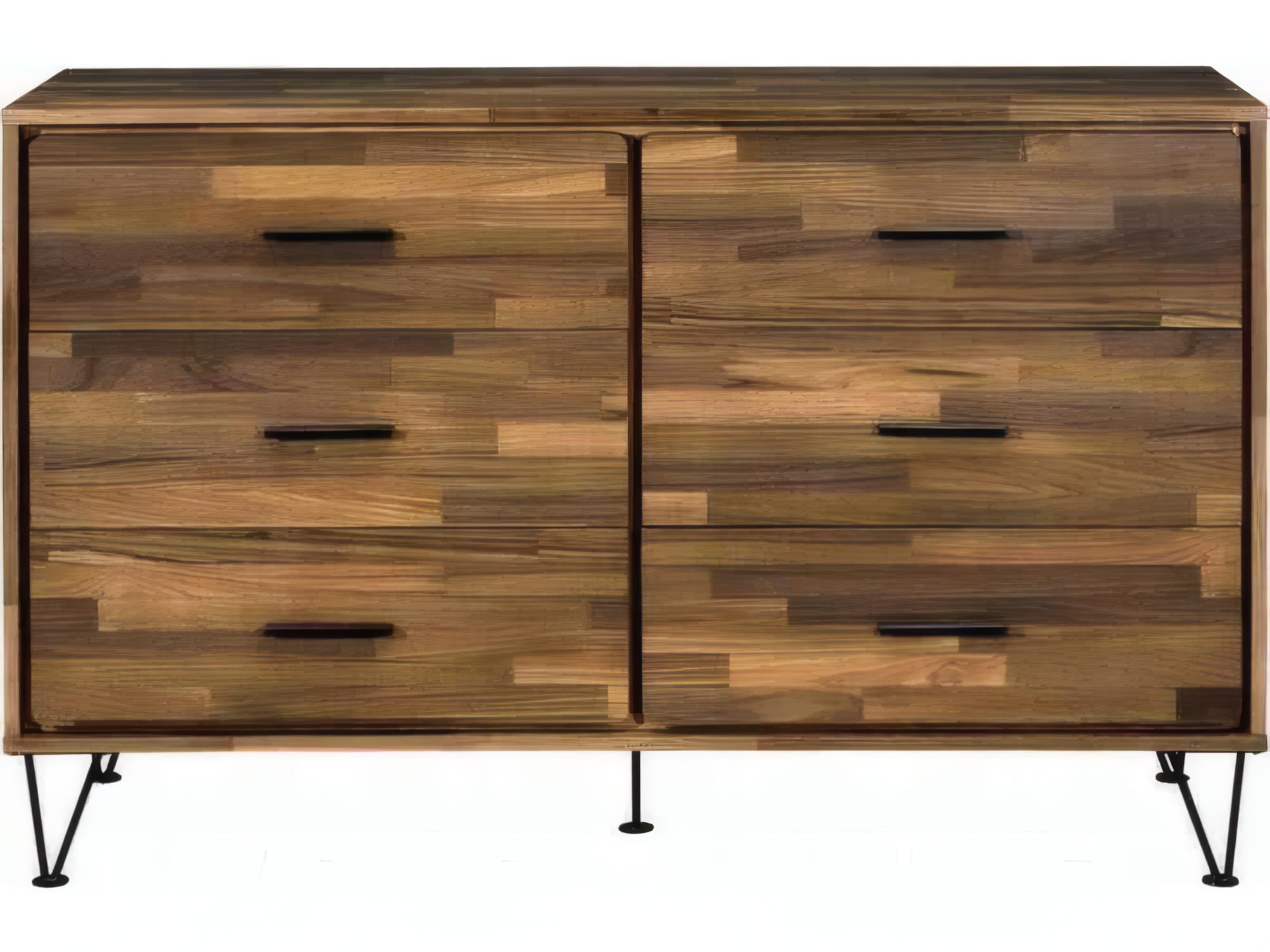 Acme Furniture Hestia 6-Drawers Brown Double Dresser