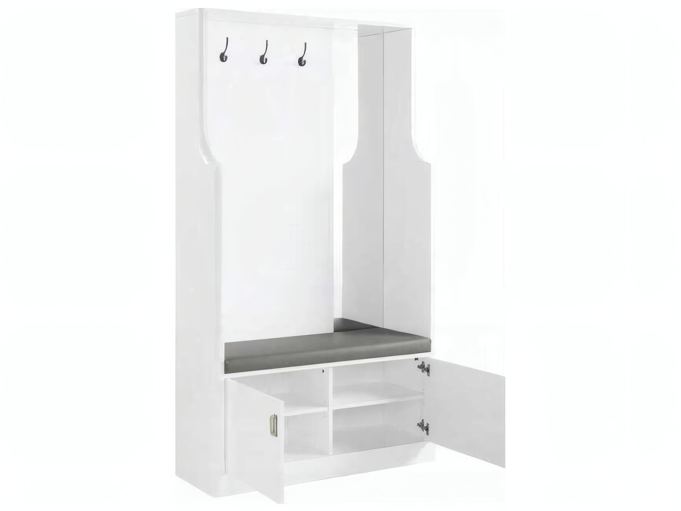 Acme Furniture White High Gloss Hall Tree