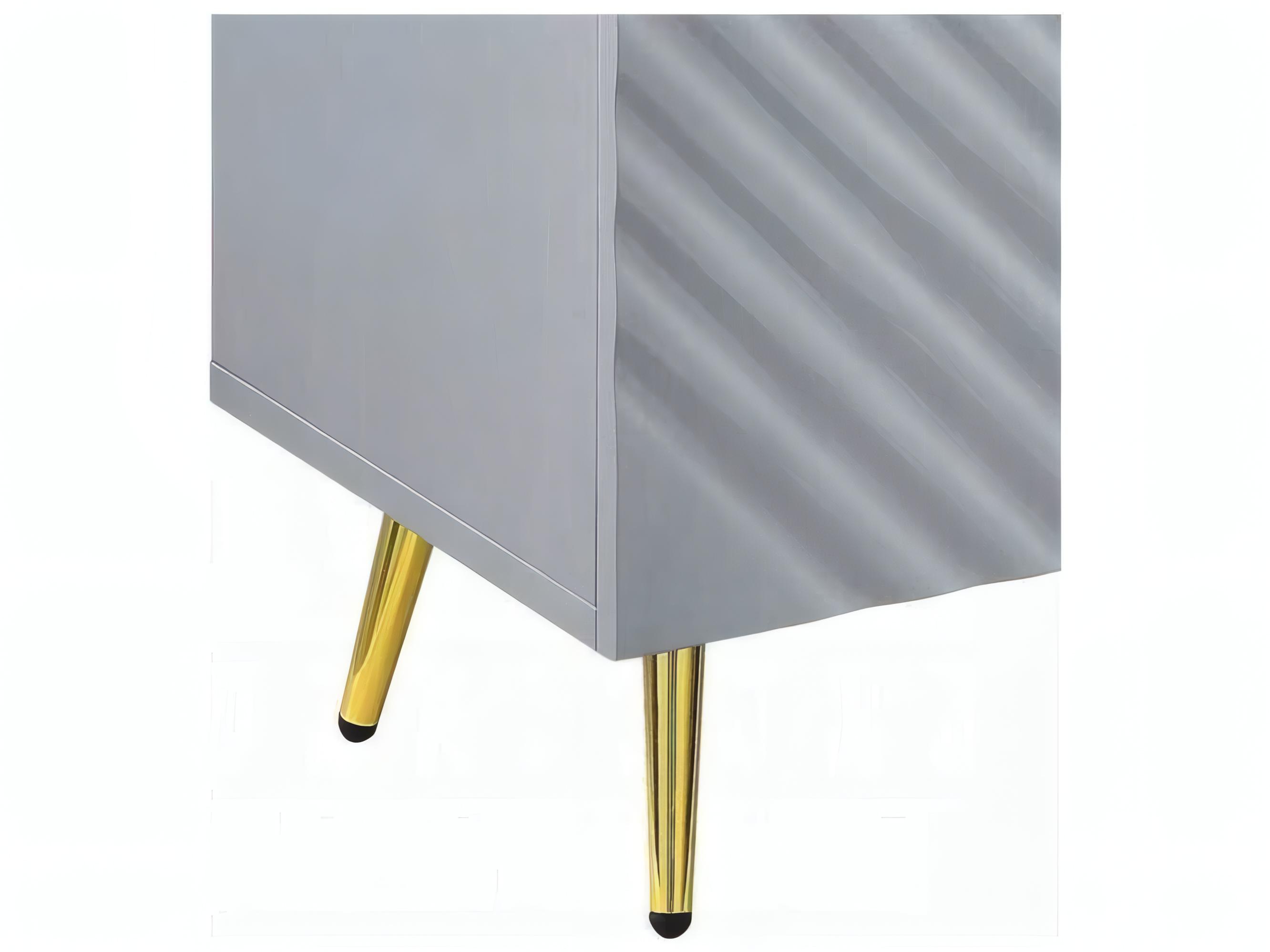 Acme Furniture Gaines Gray High Gloss Accent Chest