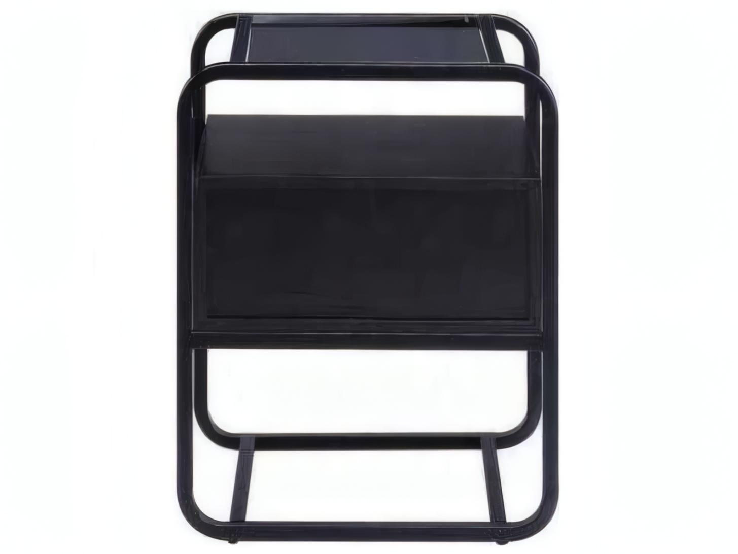 Acme Furniture Colson Square Glass Black End Table