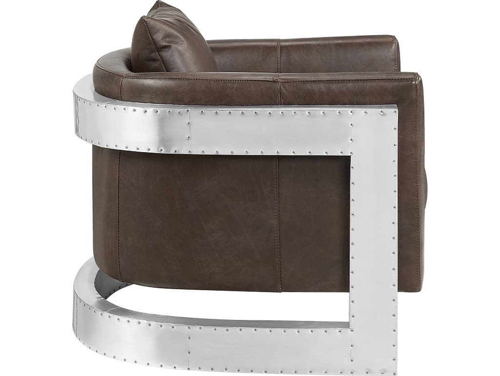 Acme Furniture Betla Brown Leather Accent Chair