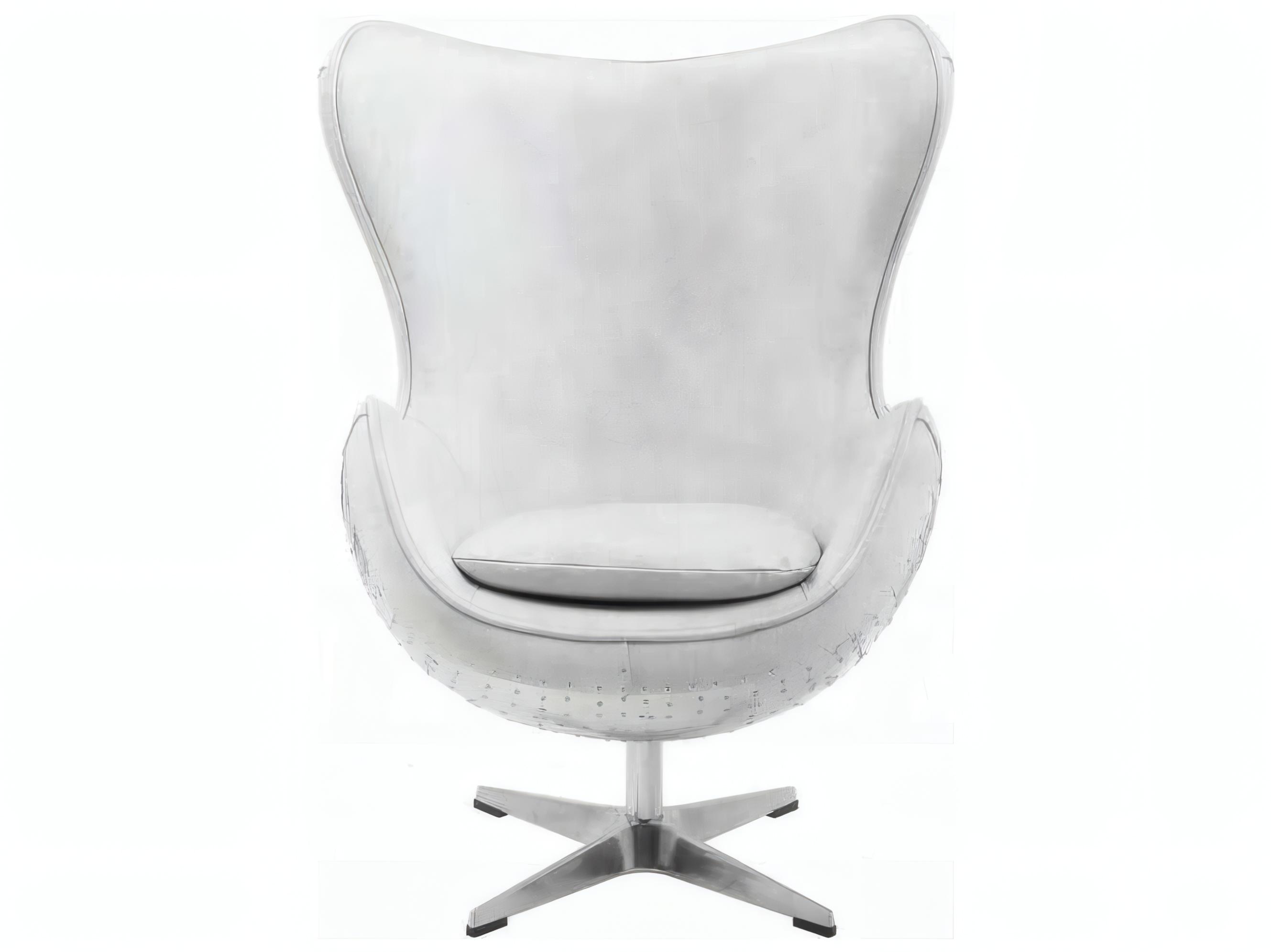 Acme Furniture Brancaster Swivel White Leather Accent Chair