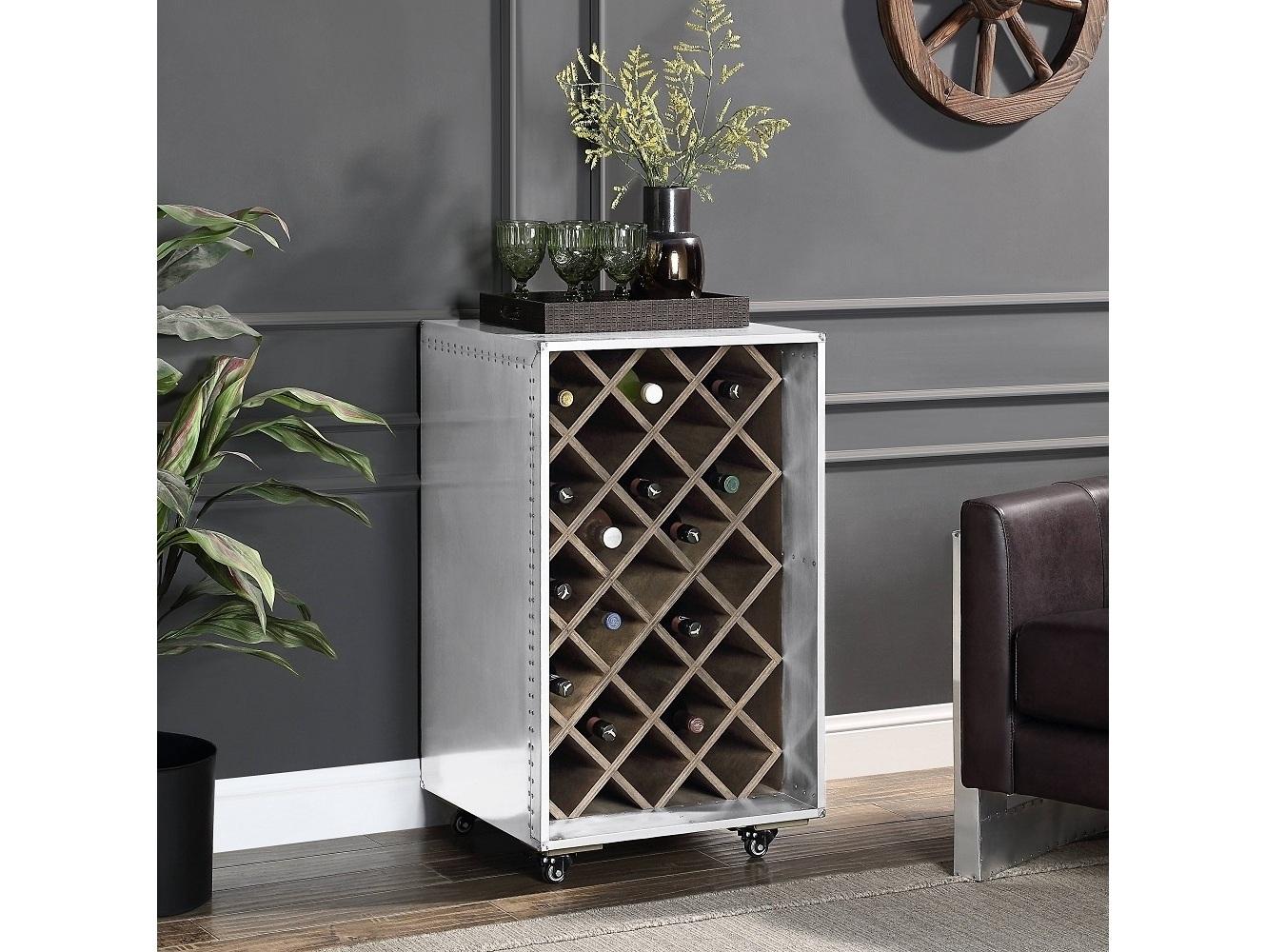 Acme Furniture Raini Silver Bar Cabinet