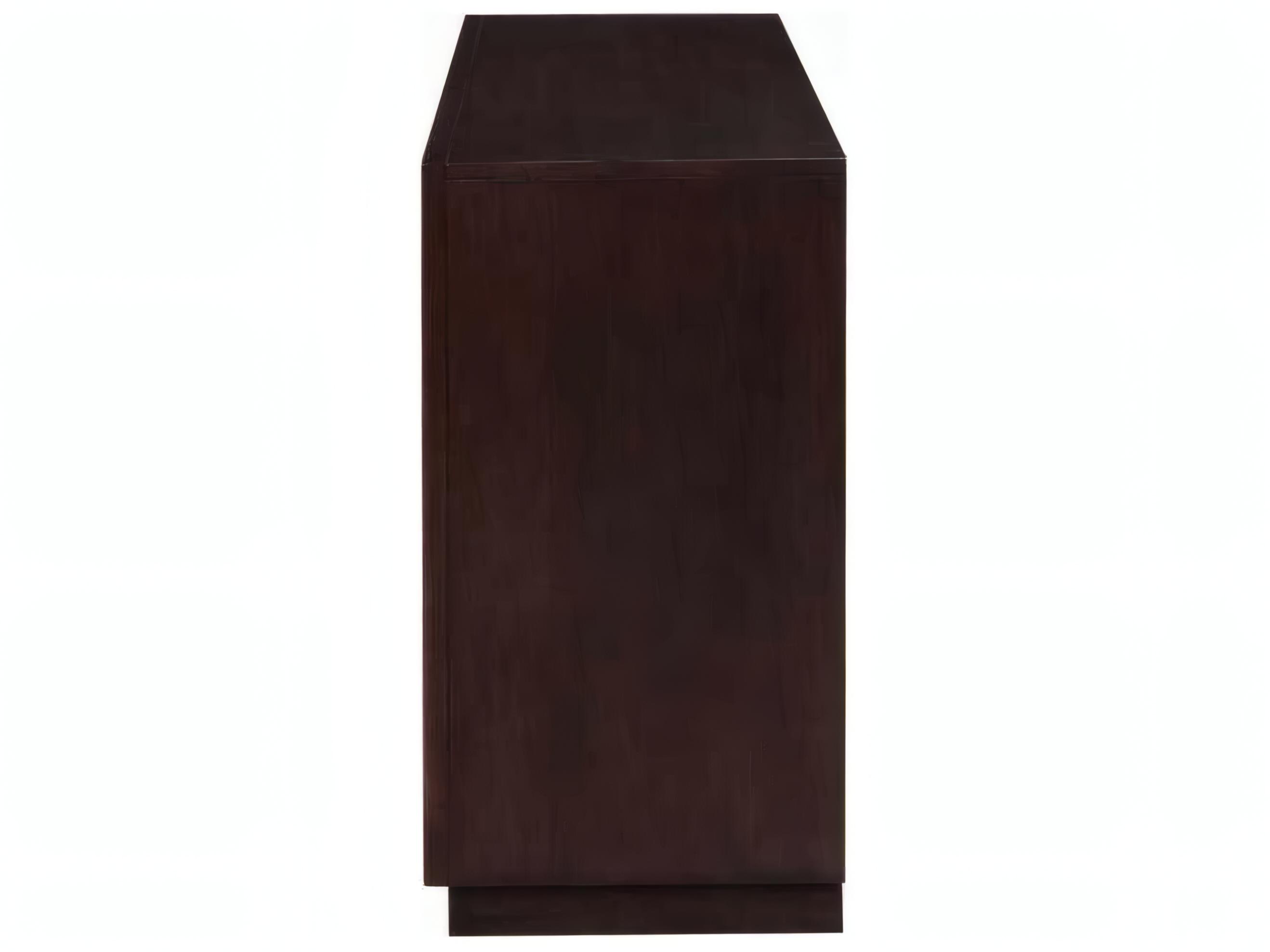 Acme Furniture 68" Birch Wood Metallic Silver Walnut Media Console