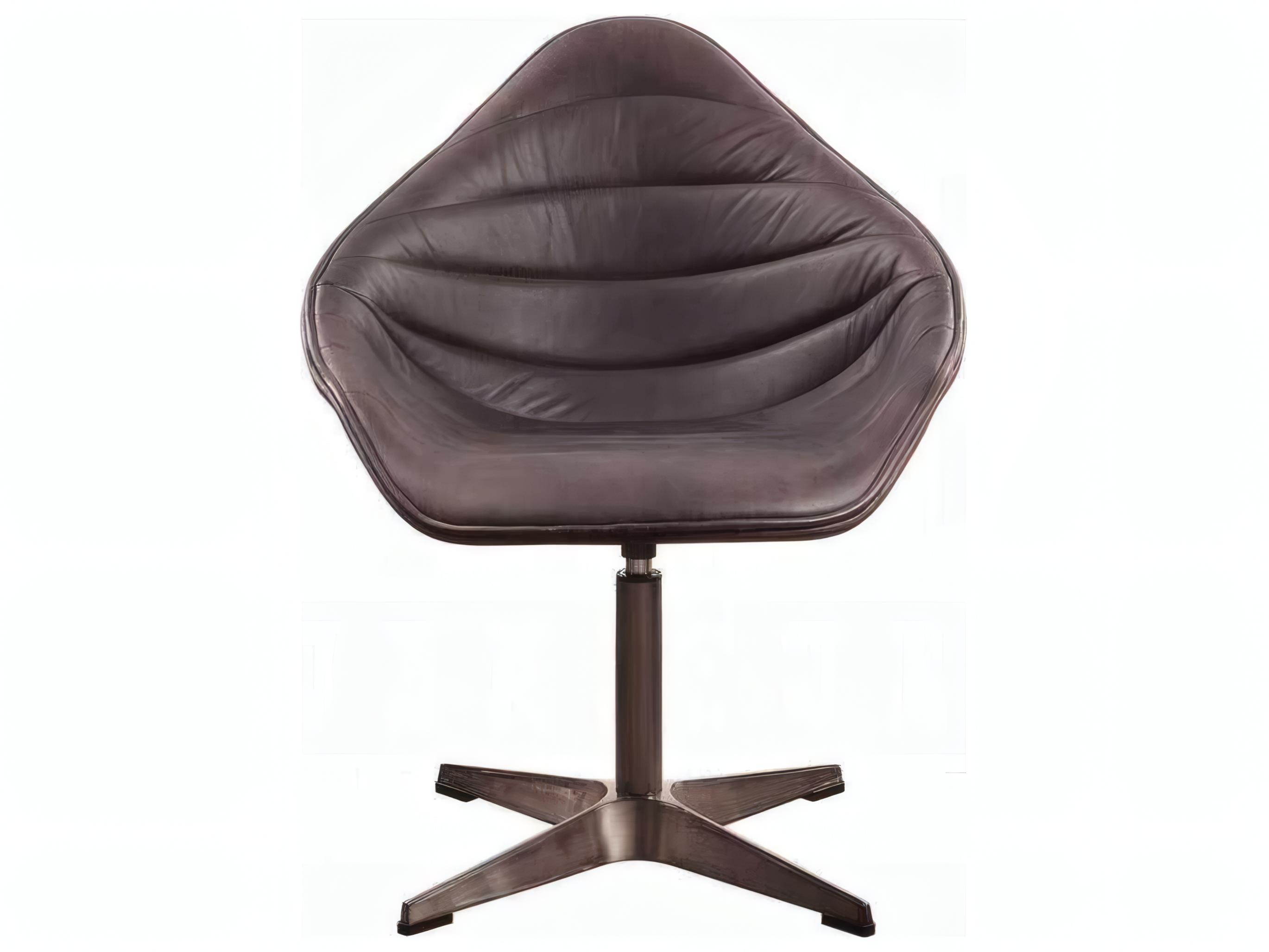 Acme Furniture Swivel Brown Leather Accent Chair