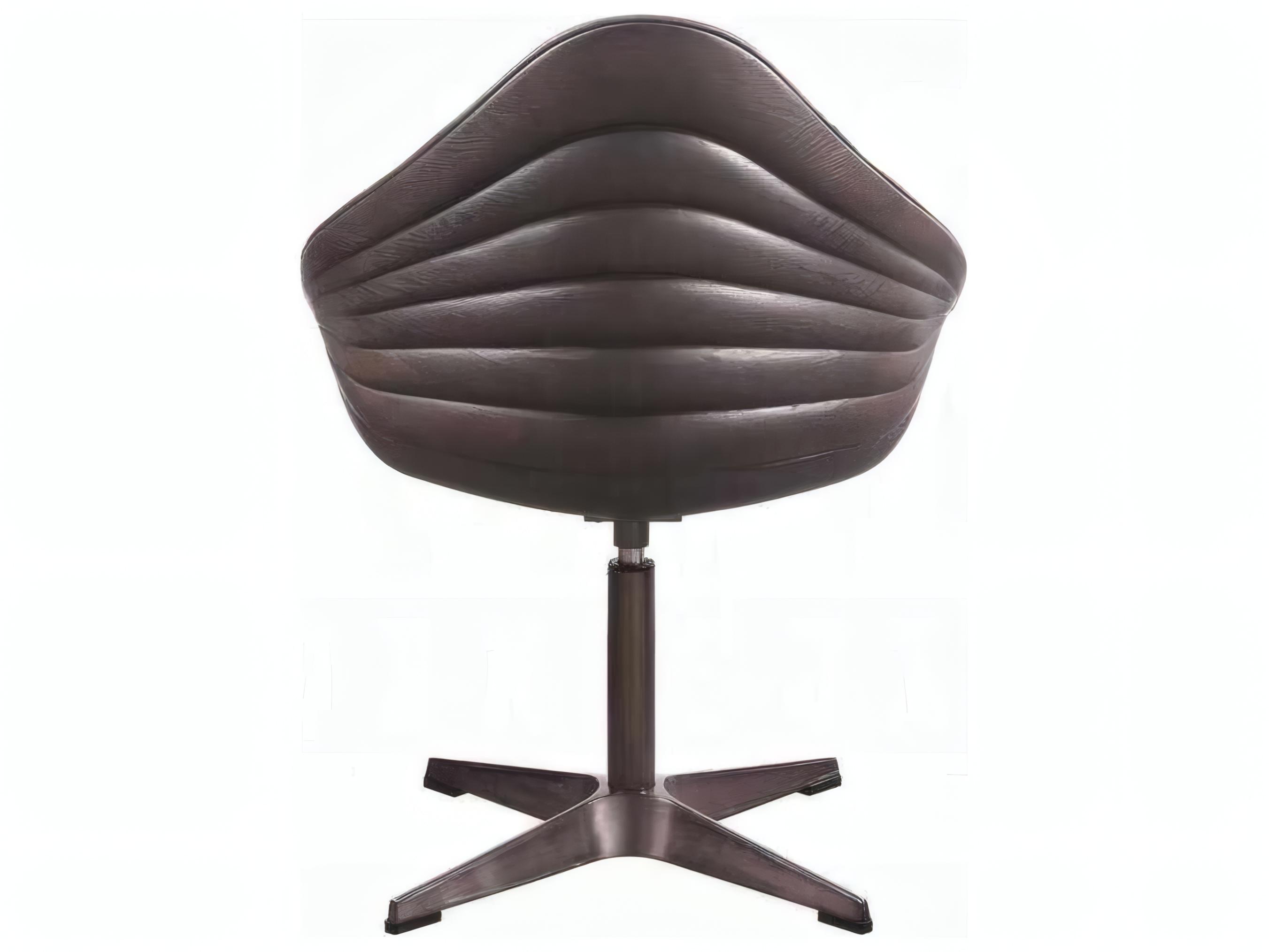 Acme Furniture Swivel Brown Leather Accent Chair