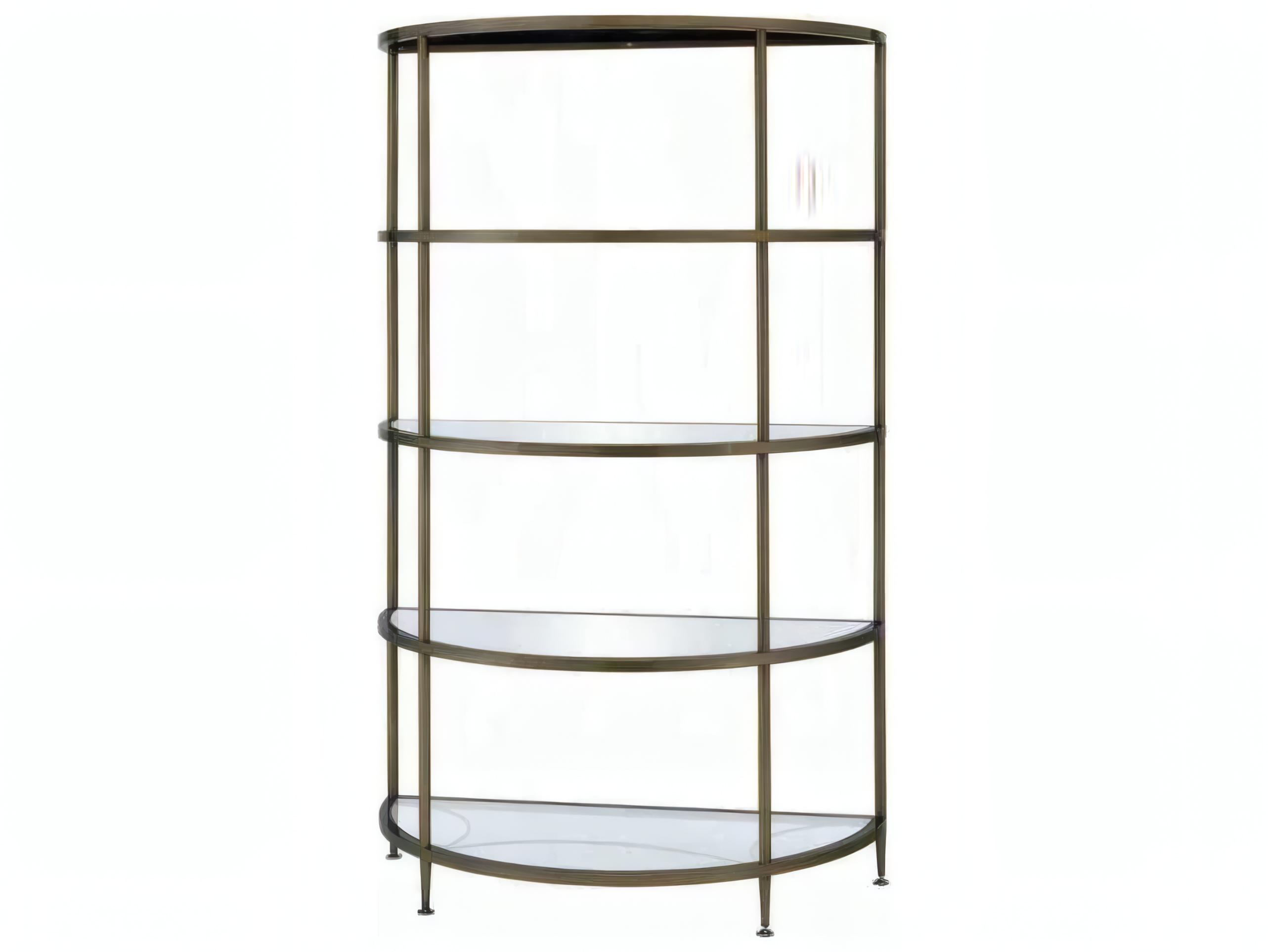 Acme Furniture Aditya Mirrored Antique Brass Rack
