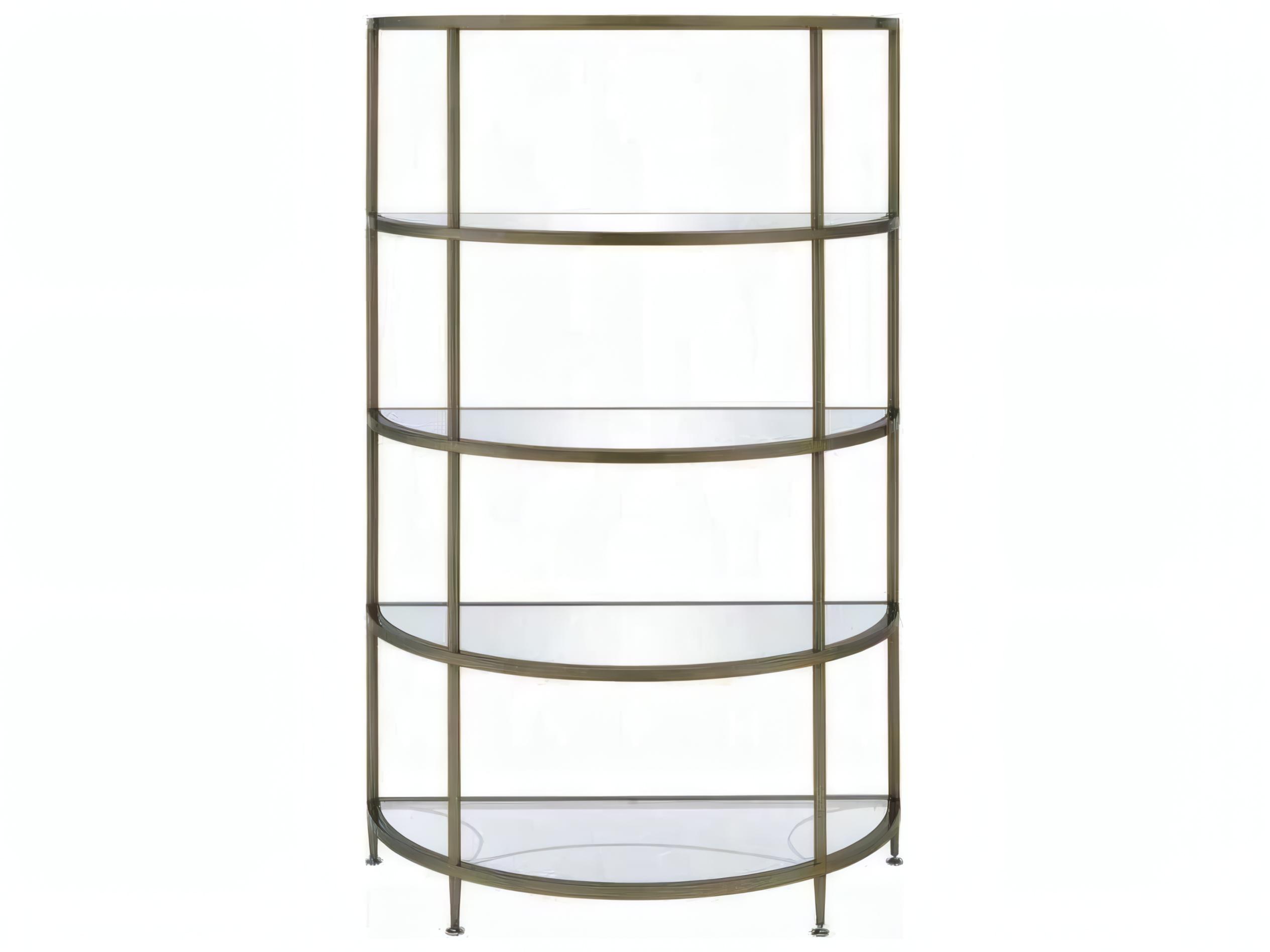 Acme Furniture Aditya Mirrored Antique Brass Rack