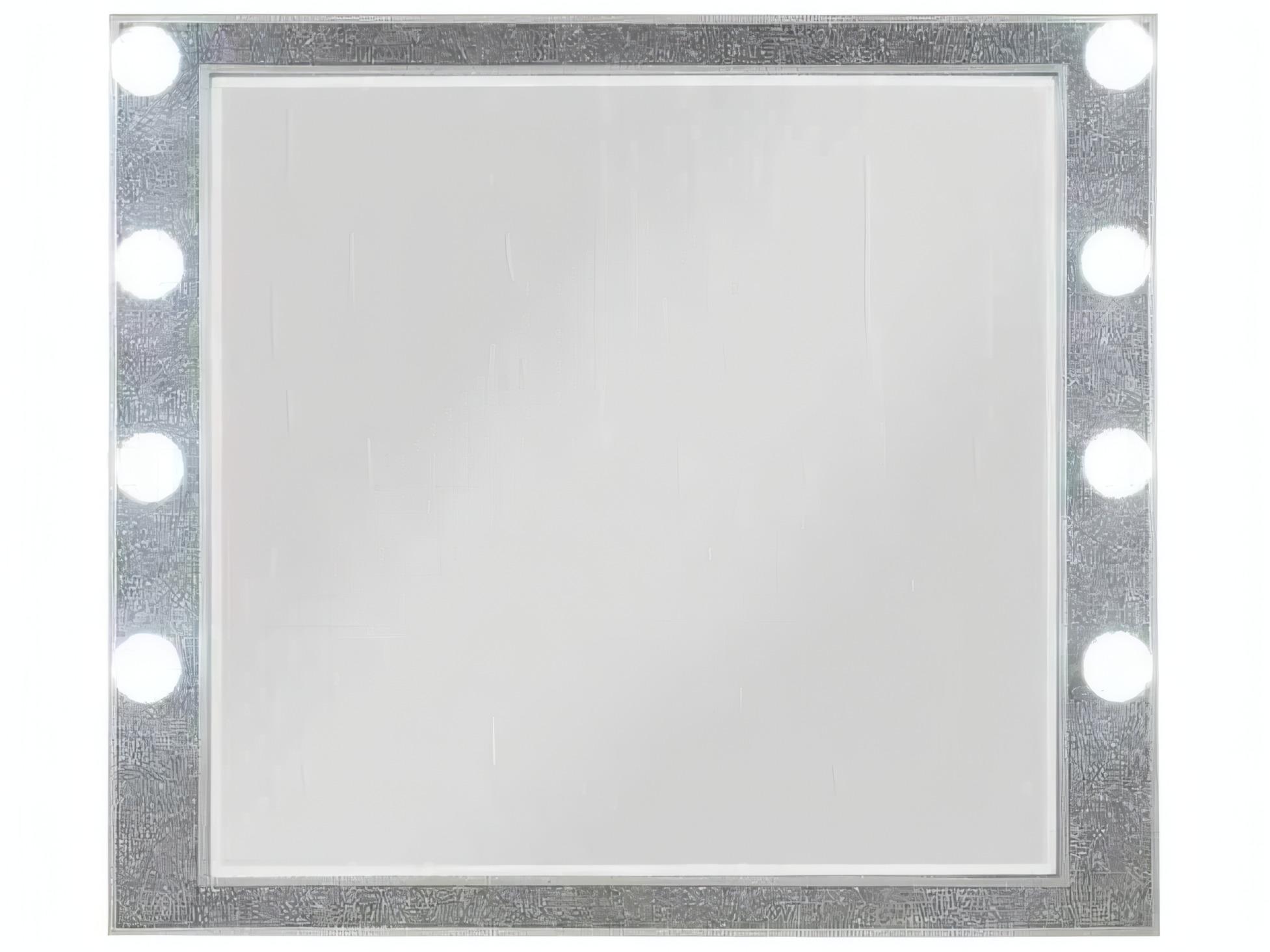 Acme Furniture Sliverfluff Mirrored Champagne Rectangular Dresser Mirror