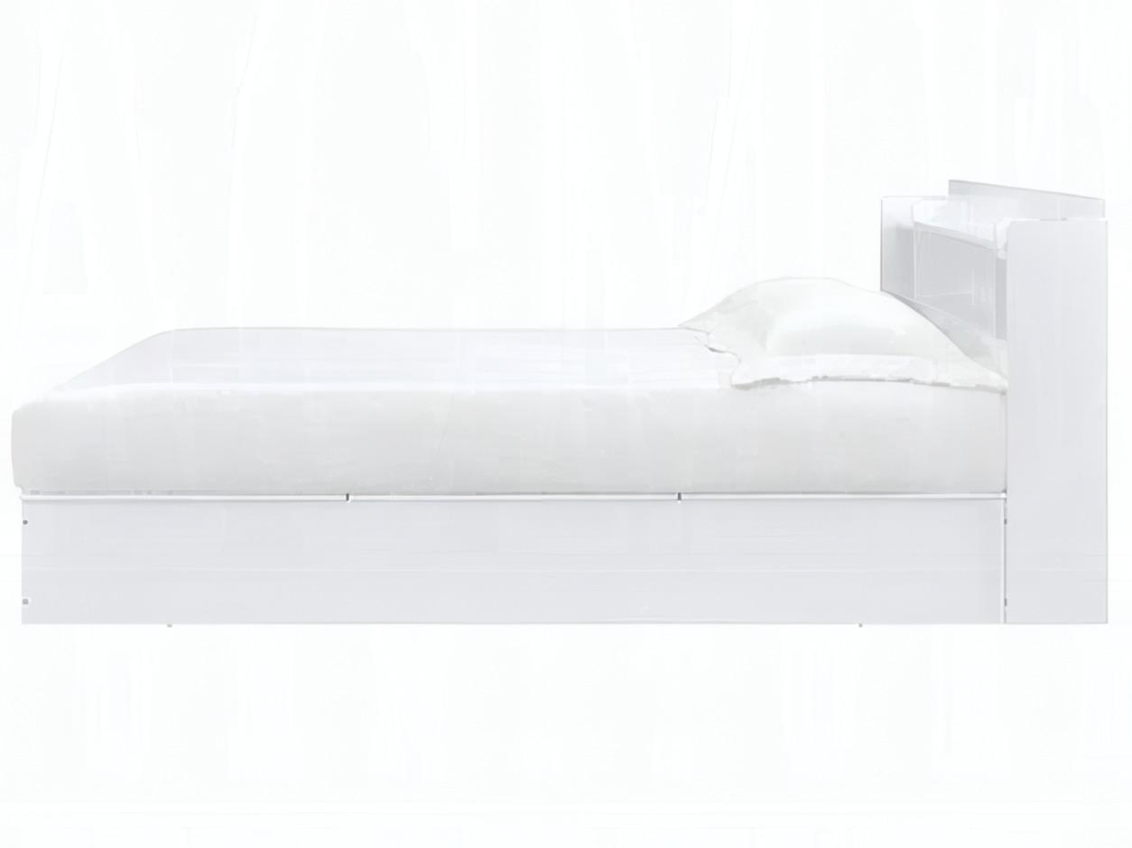 Acme Furniture Perse White Wood Queen Platform Bed