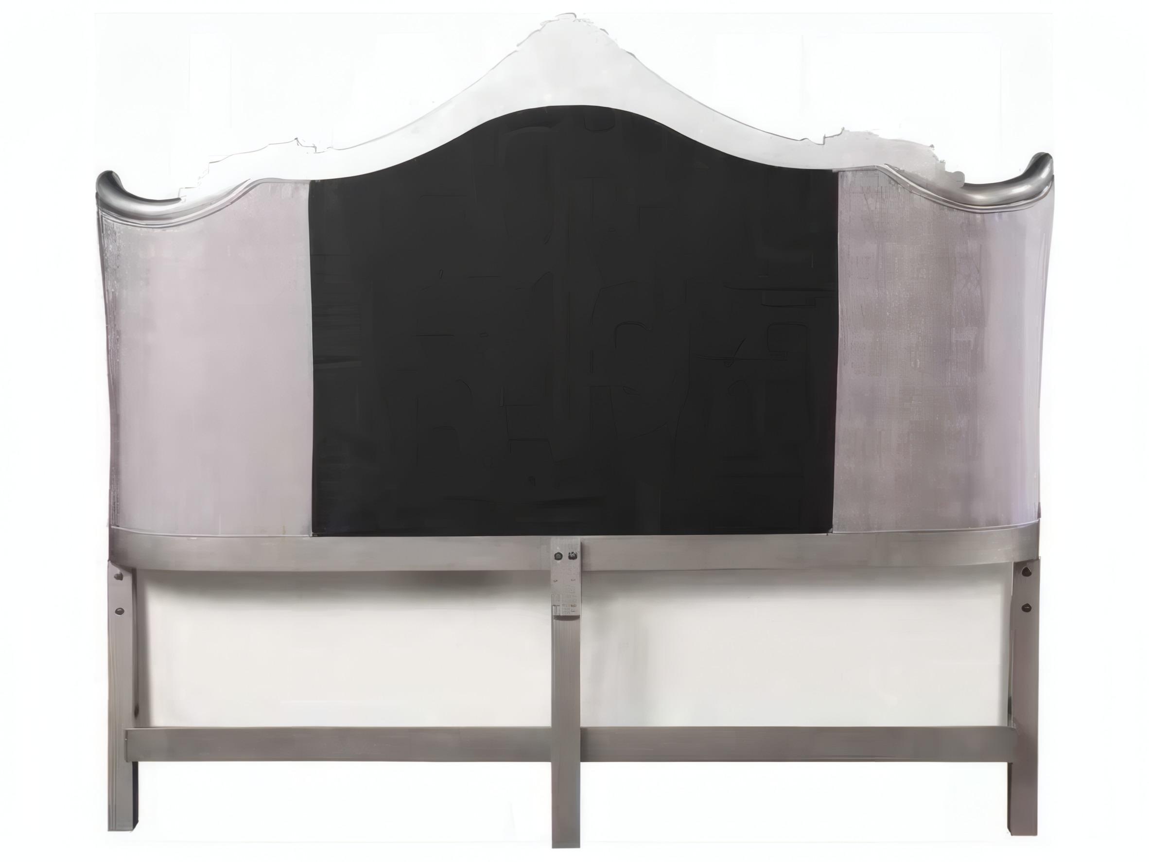 Acme Furniture Ariadne Velvet Antique Platinum Silver Birch Wood Upholstered Queen Panel Bed