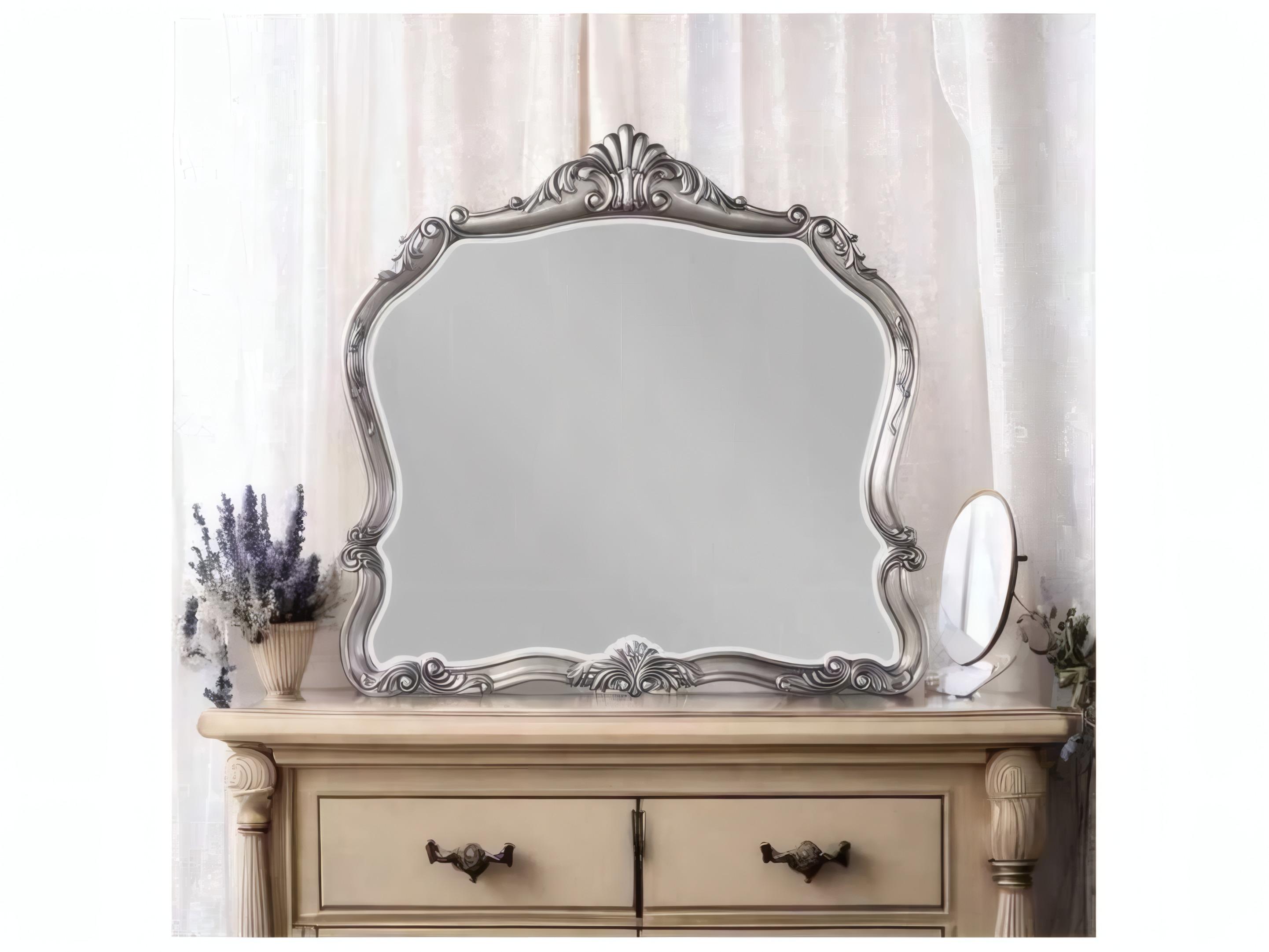 Acme Furniture Ariadne Antique Platinum Wall Mirror