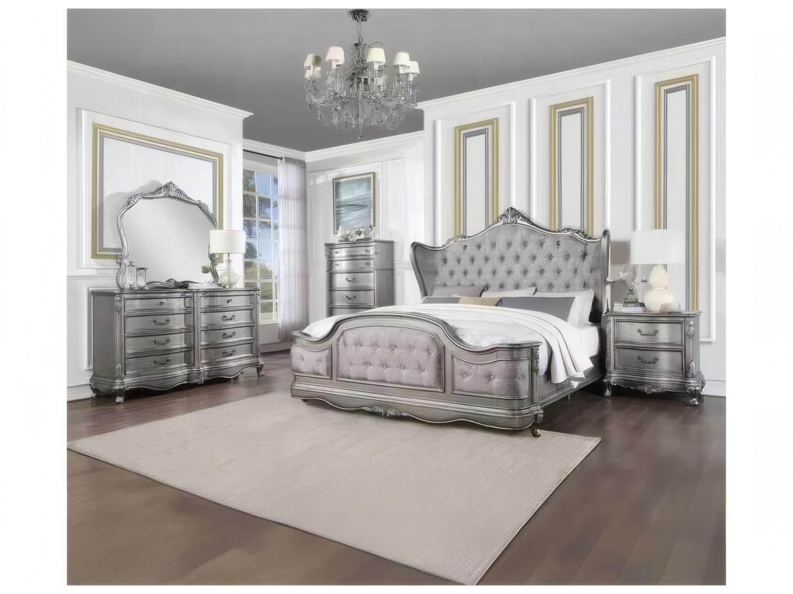 Acme Furniture Ariadne Antique Platinum Wall Mirror