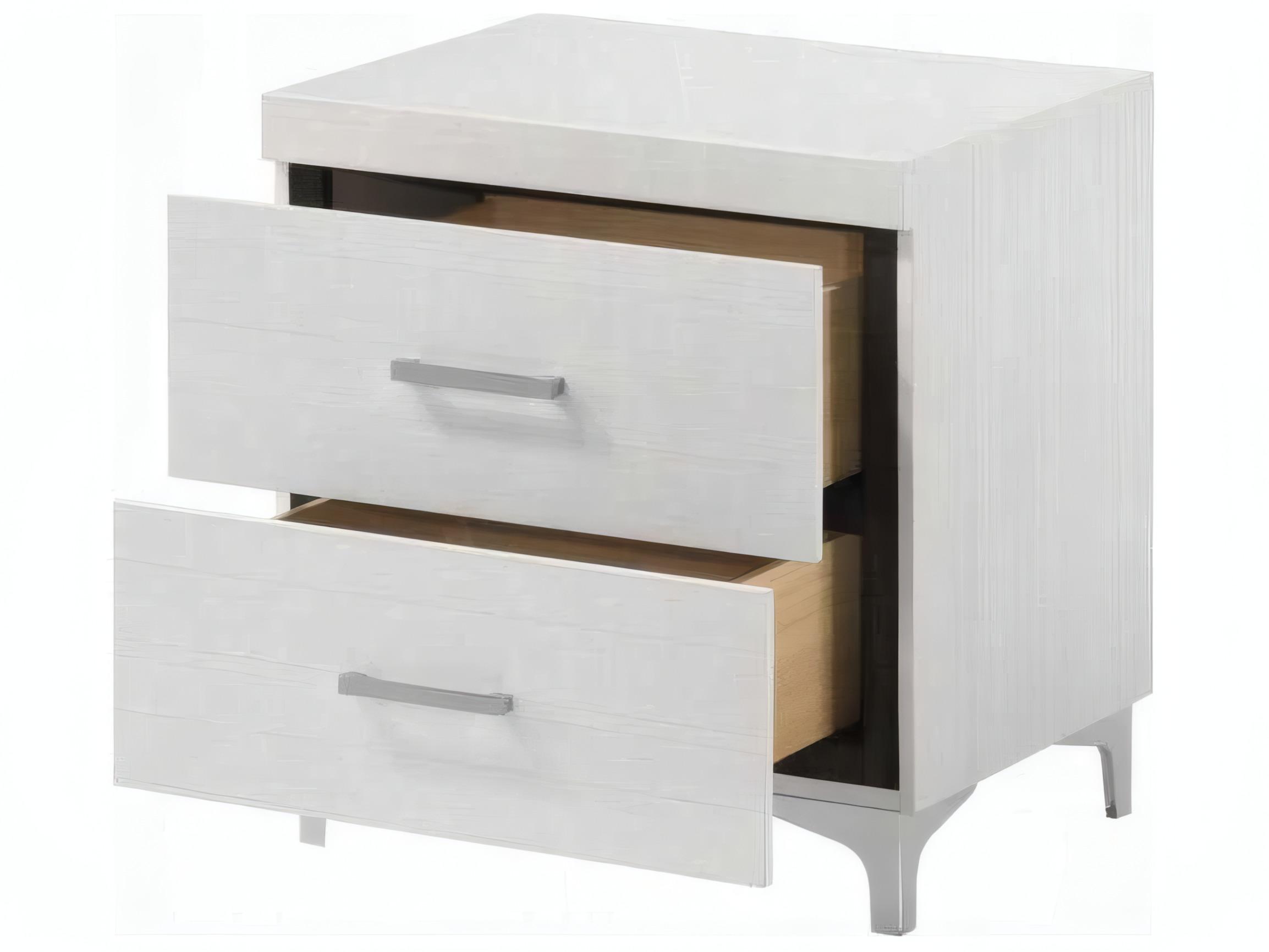 Acme Furniture Casilda 2-Drawers Poplar Wood Nightstand