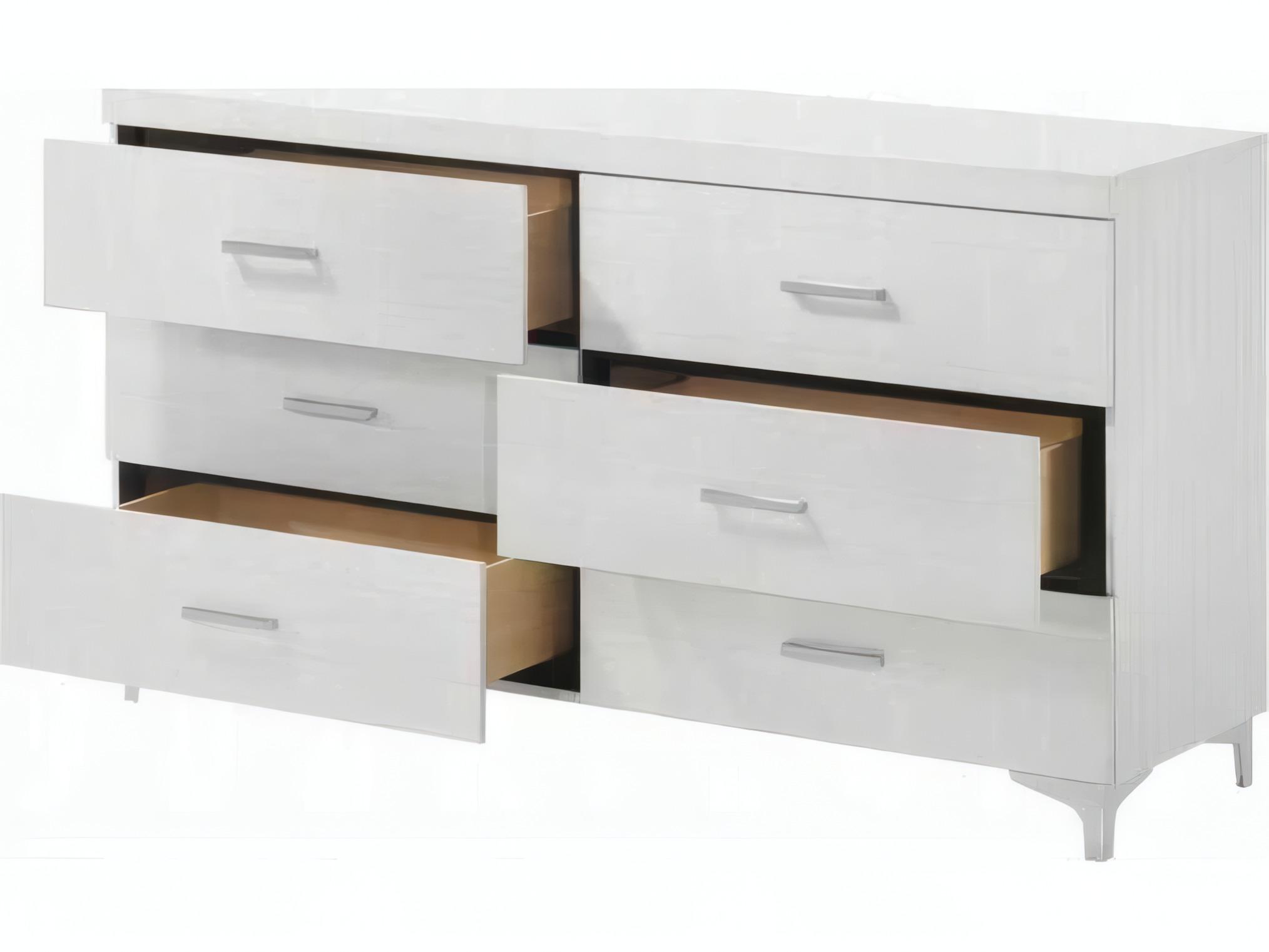 Acme Furniture Casilda 6-Drawers Poplar Wood Double Dresser