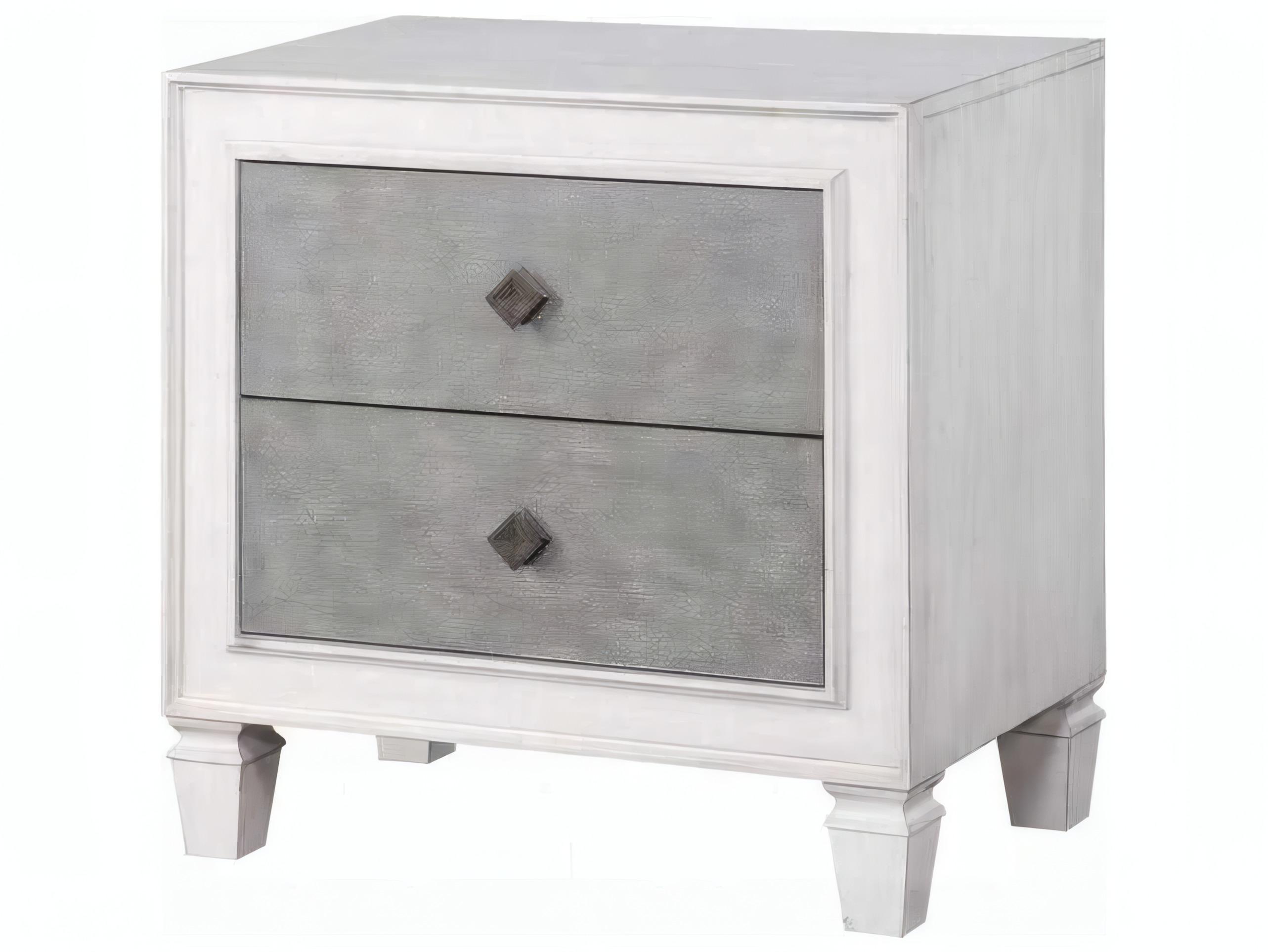 Acme Furniture Katia 2-Drawers Poplar Wood Nightstand