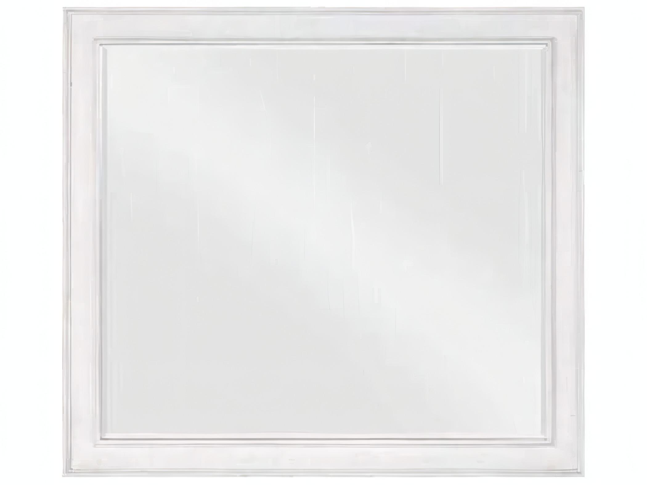 Acme Furniture Katia Rustic Gray Weathered White Rectangular Wall Mirror