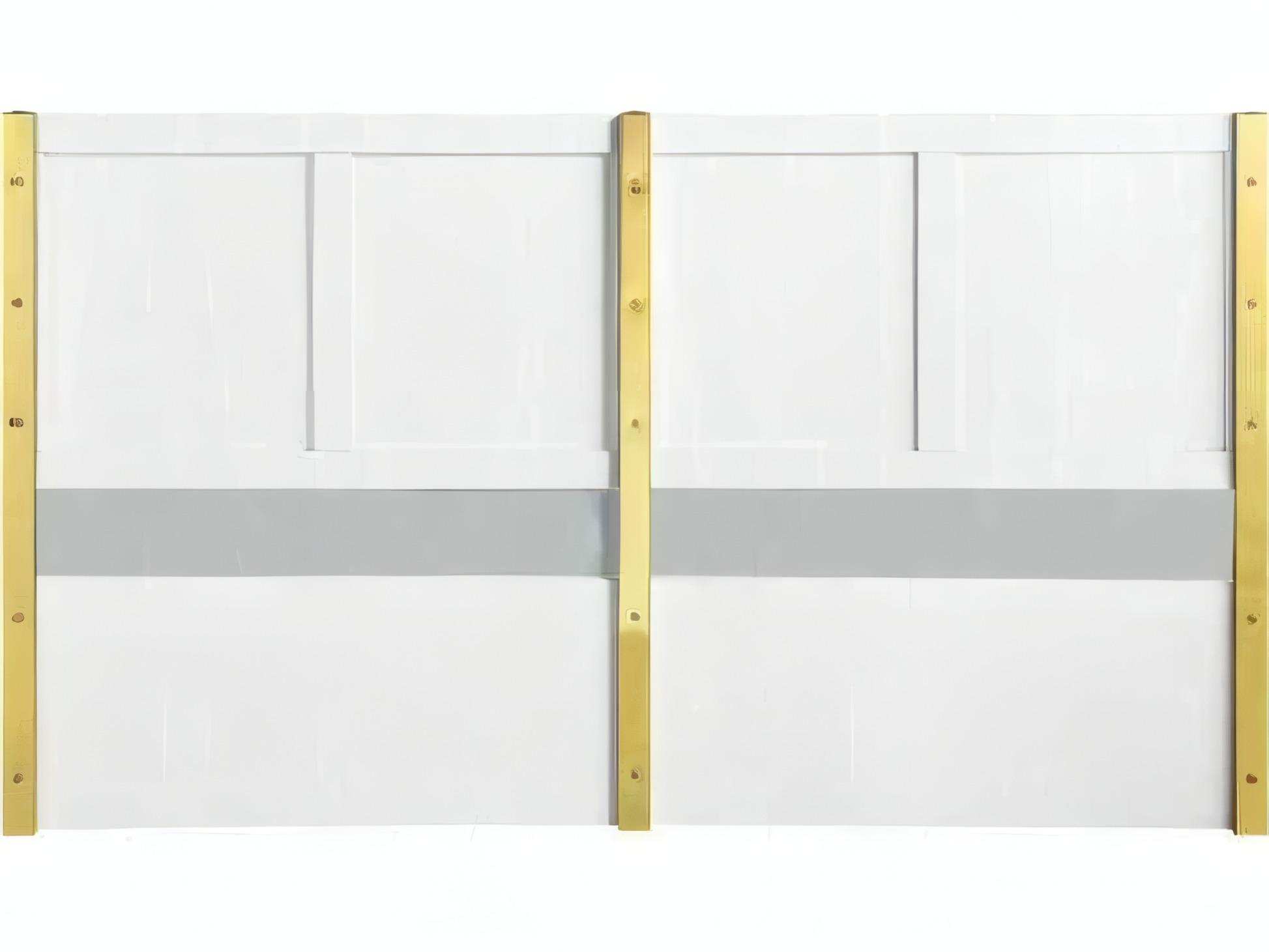 Acme Furniture Gaines White High Gloss Plywood Wood King Panel Bed