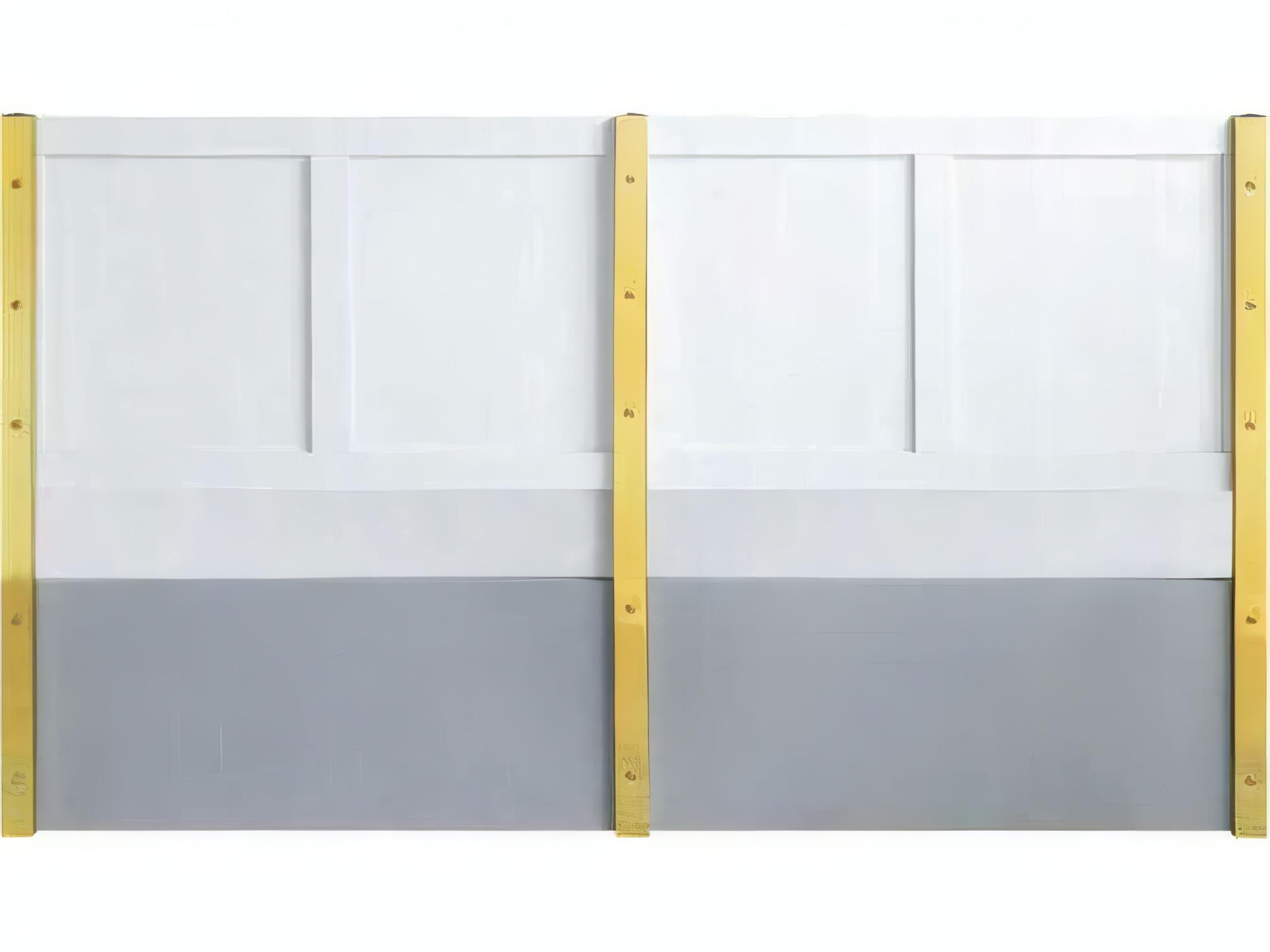 Acme Furniture Gaines Gray High Gloss Wood Queen Panel Bed