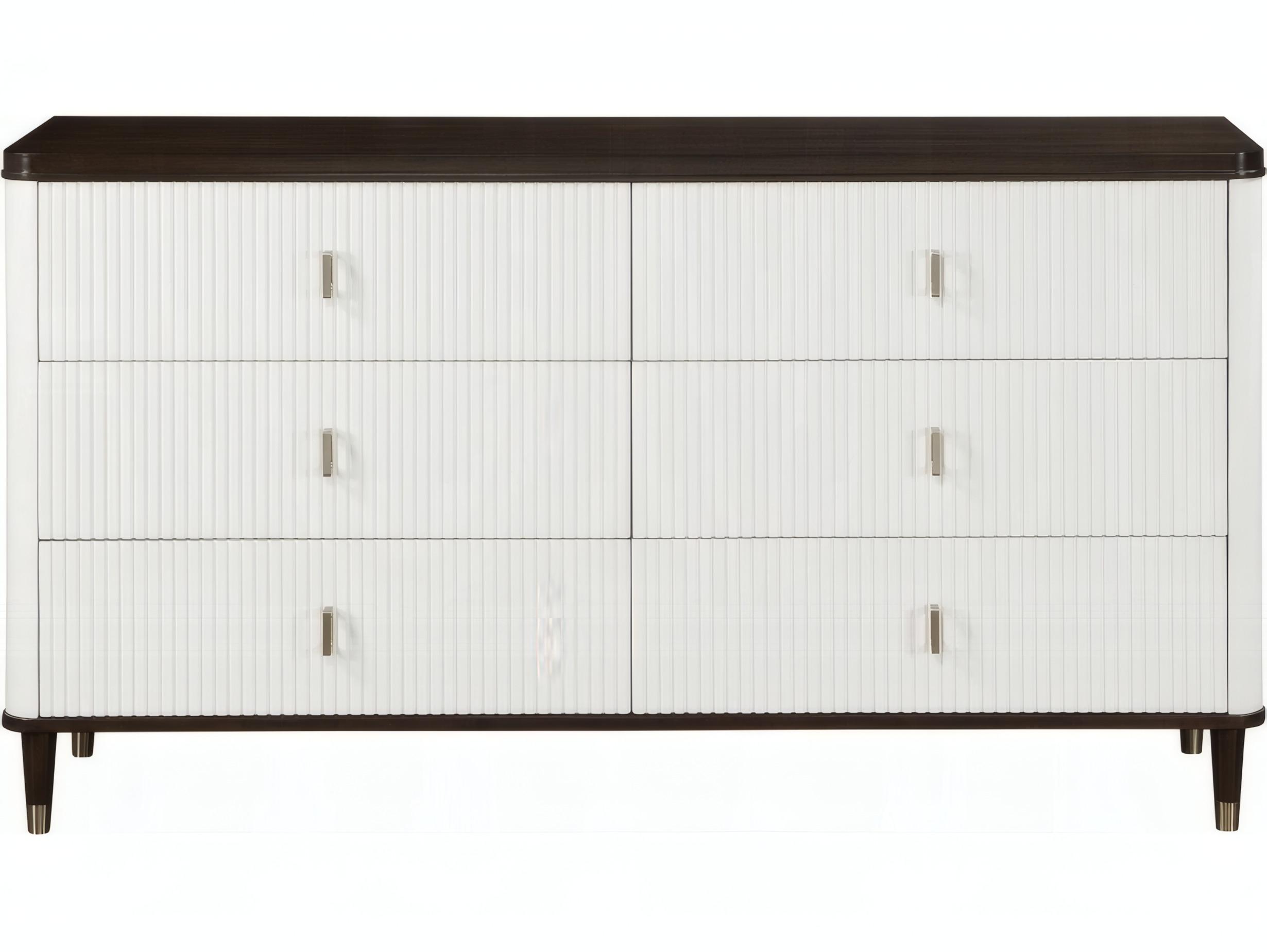 Acme Furniture Carena 6-Drawers Walnut Wood Double Dresser