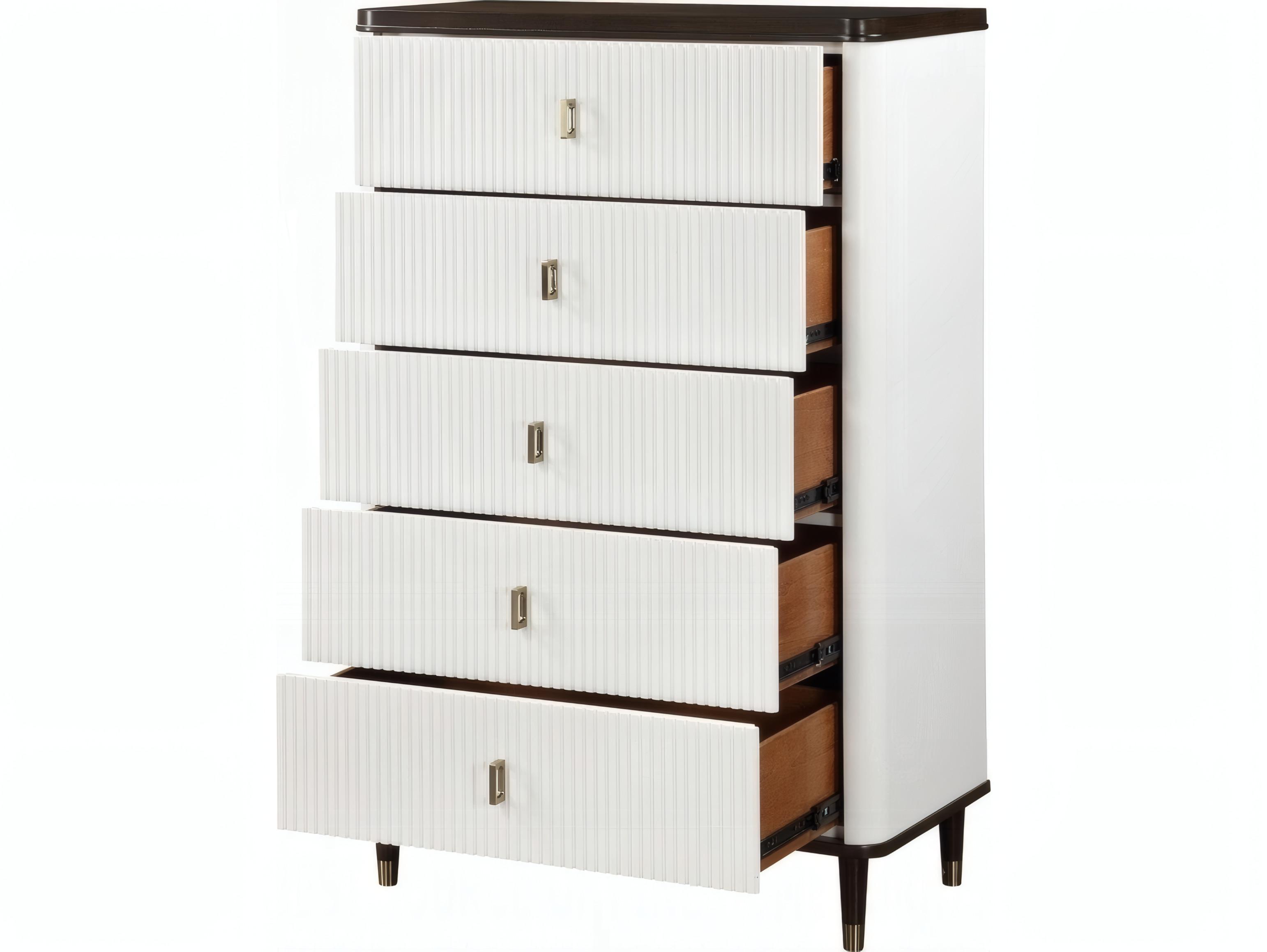 Acme Furniture Carena White Walnut Plywood Accent Chest