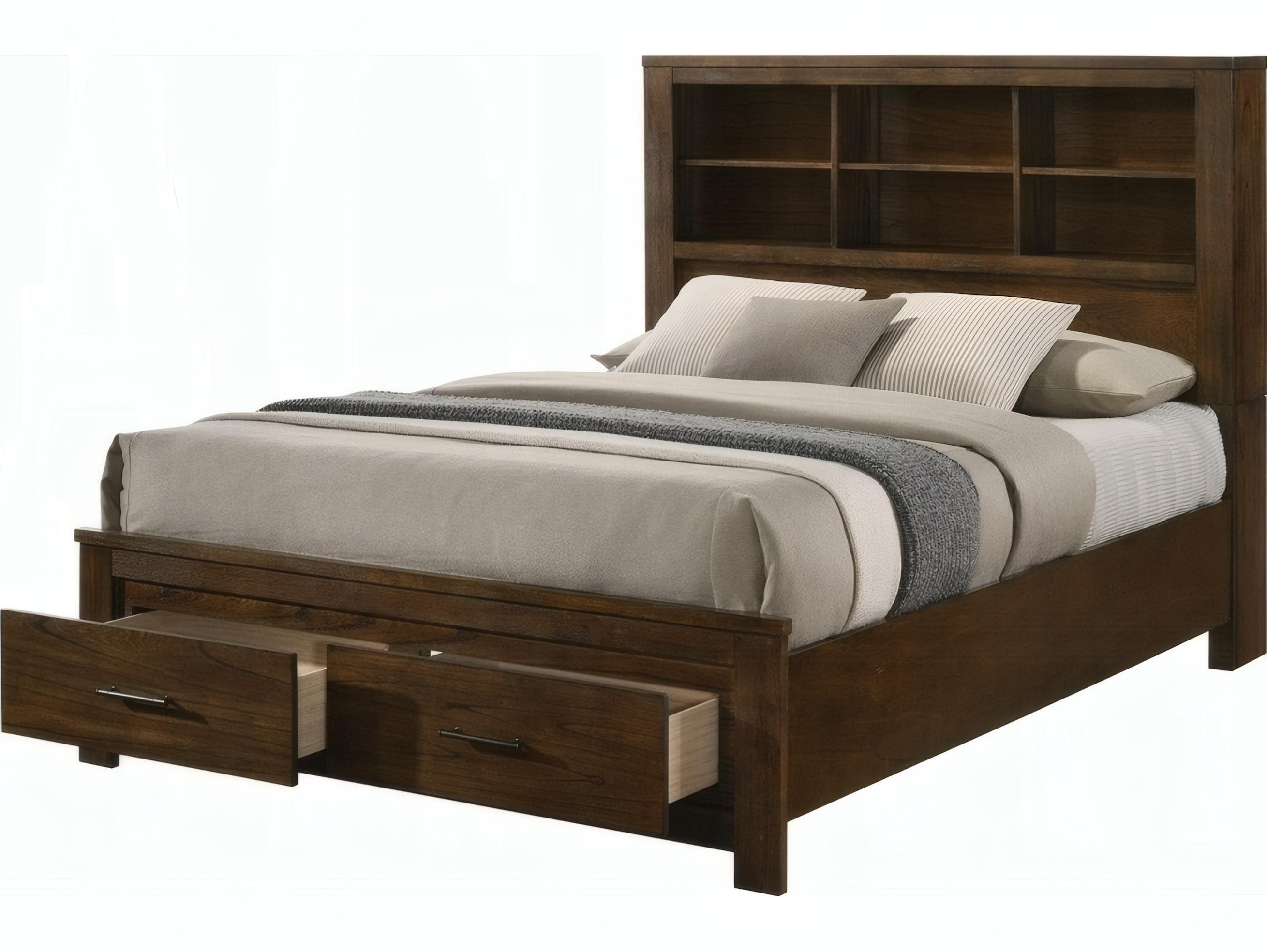 Acme Furniture Merrilee Oak Brown Wood Queen Platform Bed