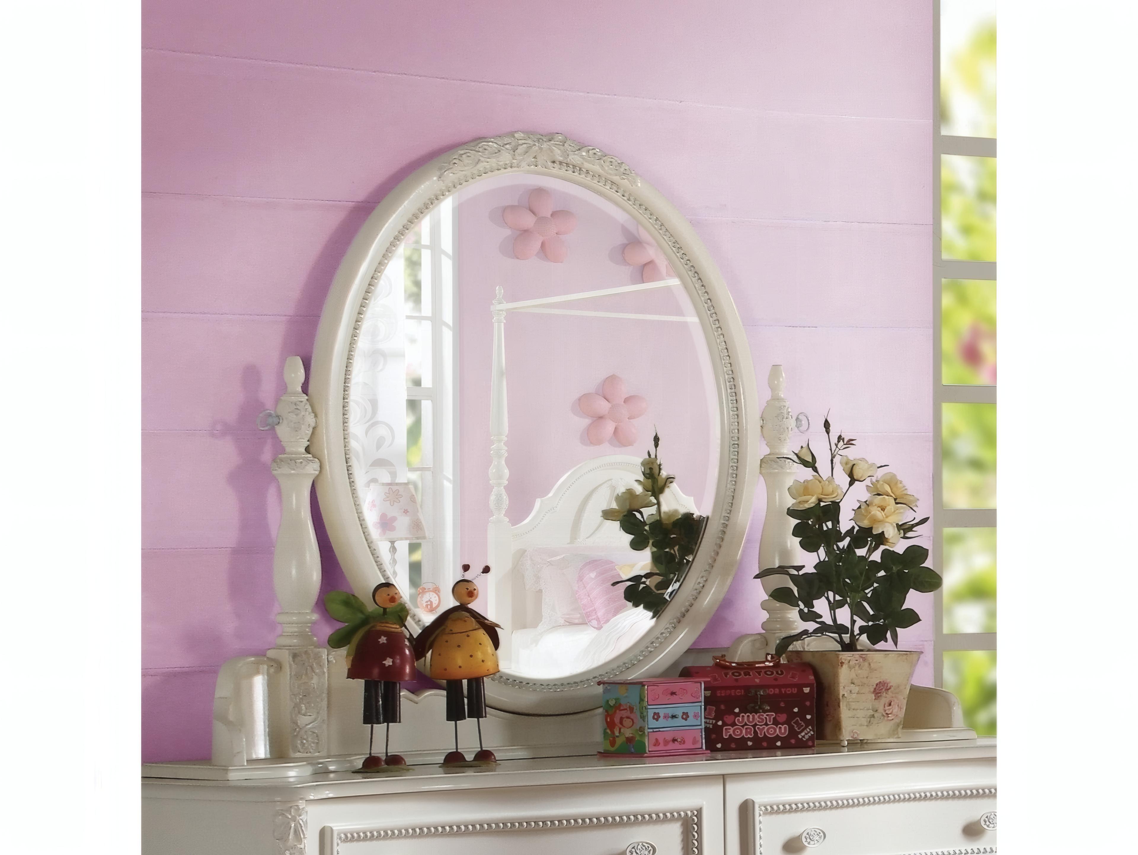 Acme Furniture Ivory Dresser Mirror
