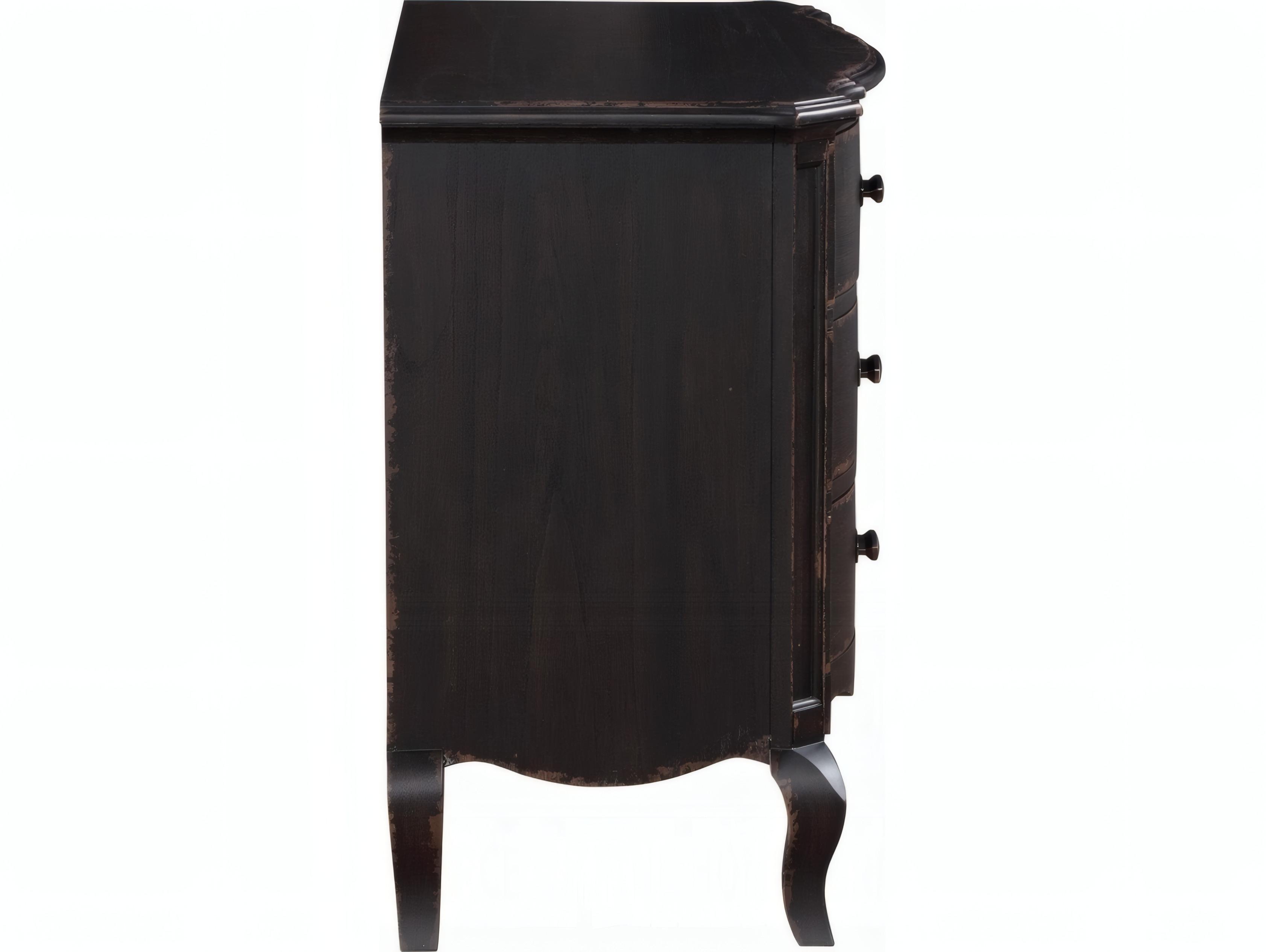 Acme Furniture Chelmsford 3-Drawers Rubberwood Nightstand