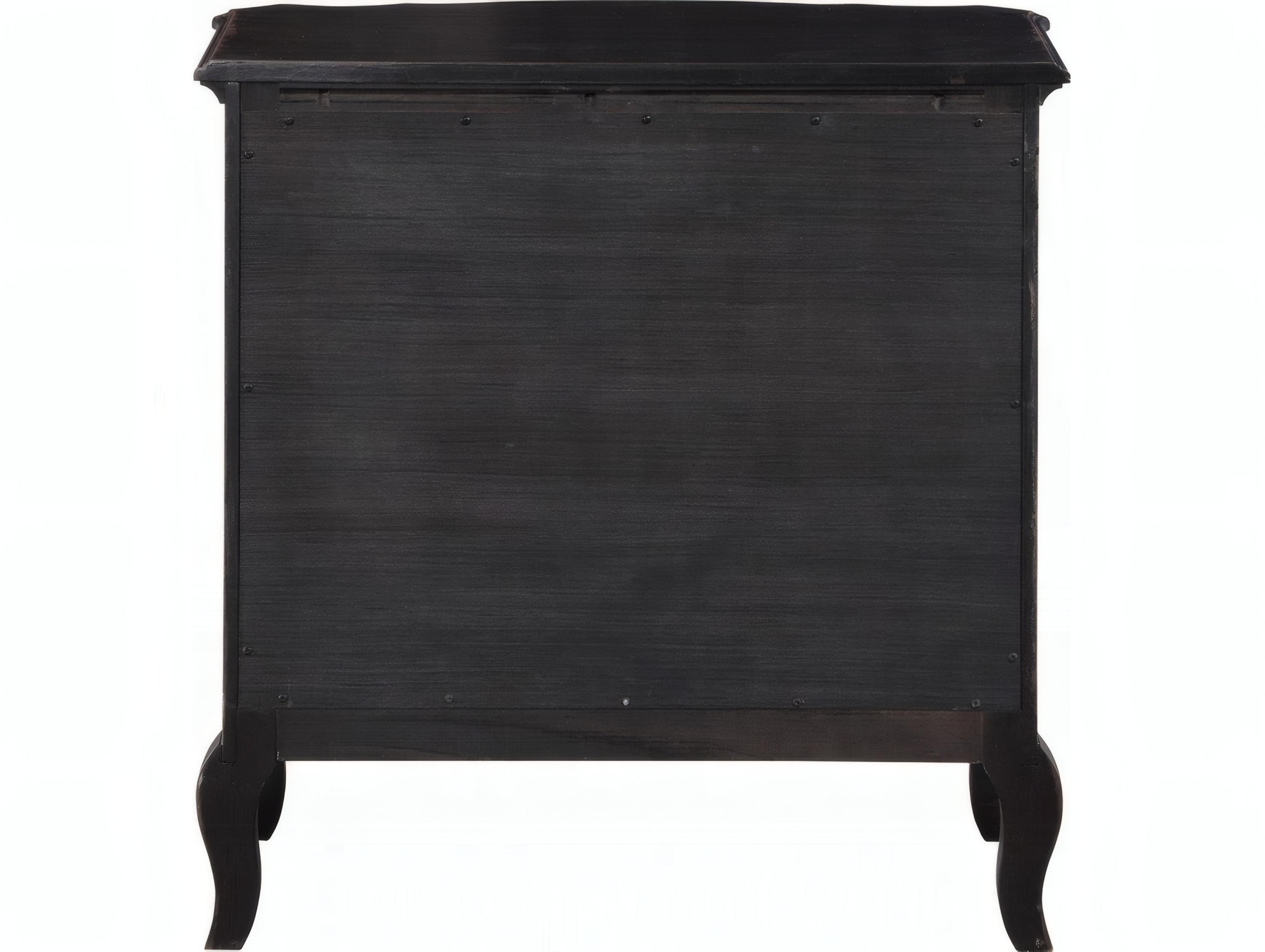 Acme Furniture Chelmsford 3-Drawers Rubberwood Nightstand