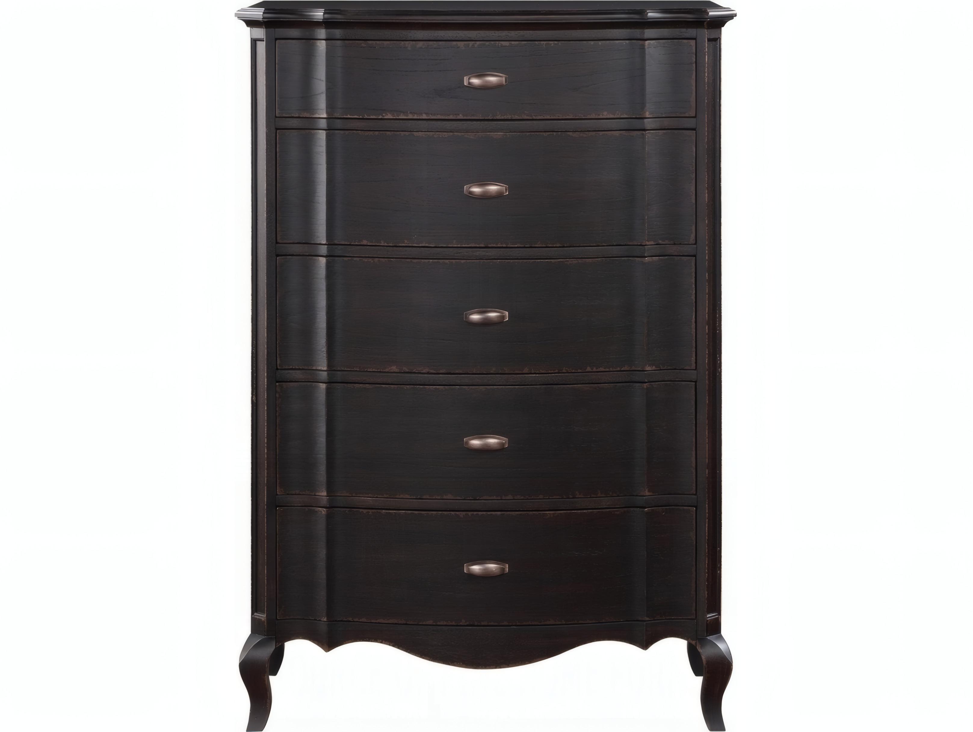 Acme Furniture Chelmsford Black Antique Rubberwood Accent Chest