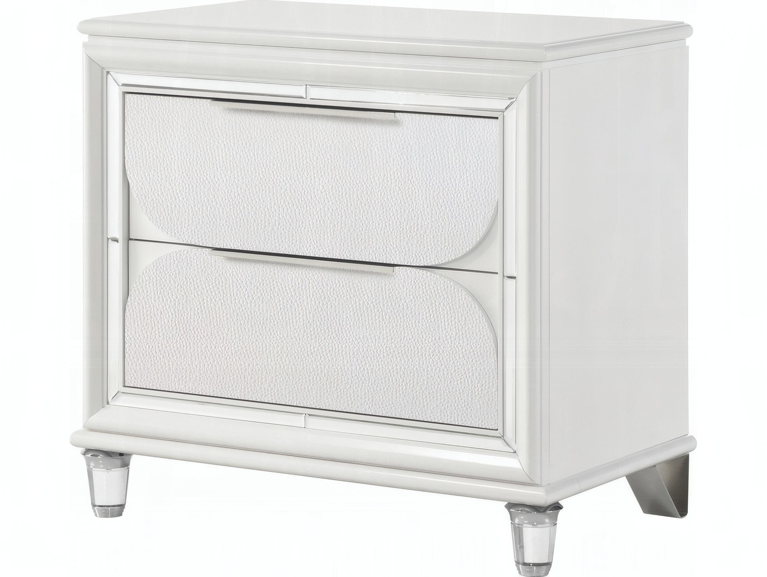 Acme Furniture Tarian 2-Drawers Rubberwood Nightstand