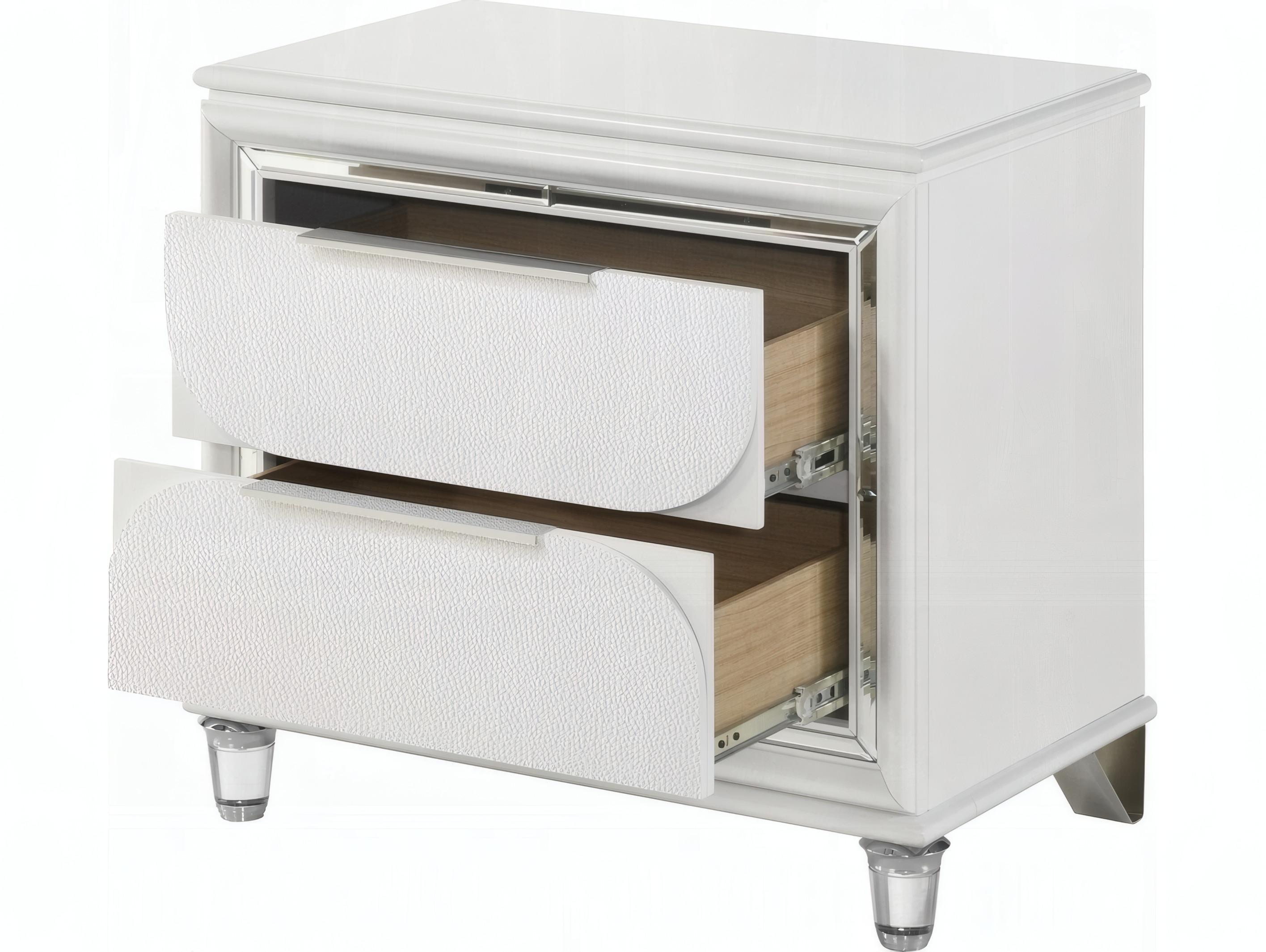 Acme Furniture Tarian 2-Drawers Rubberwood Nightstand