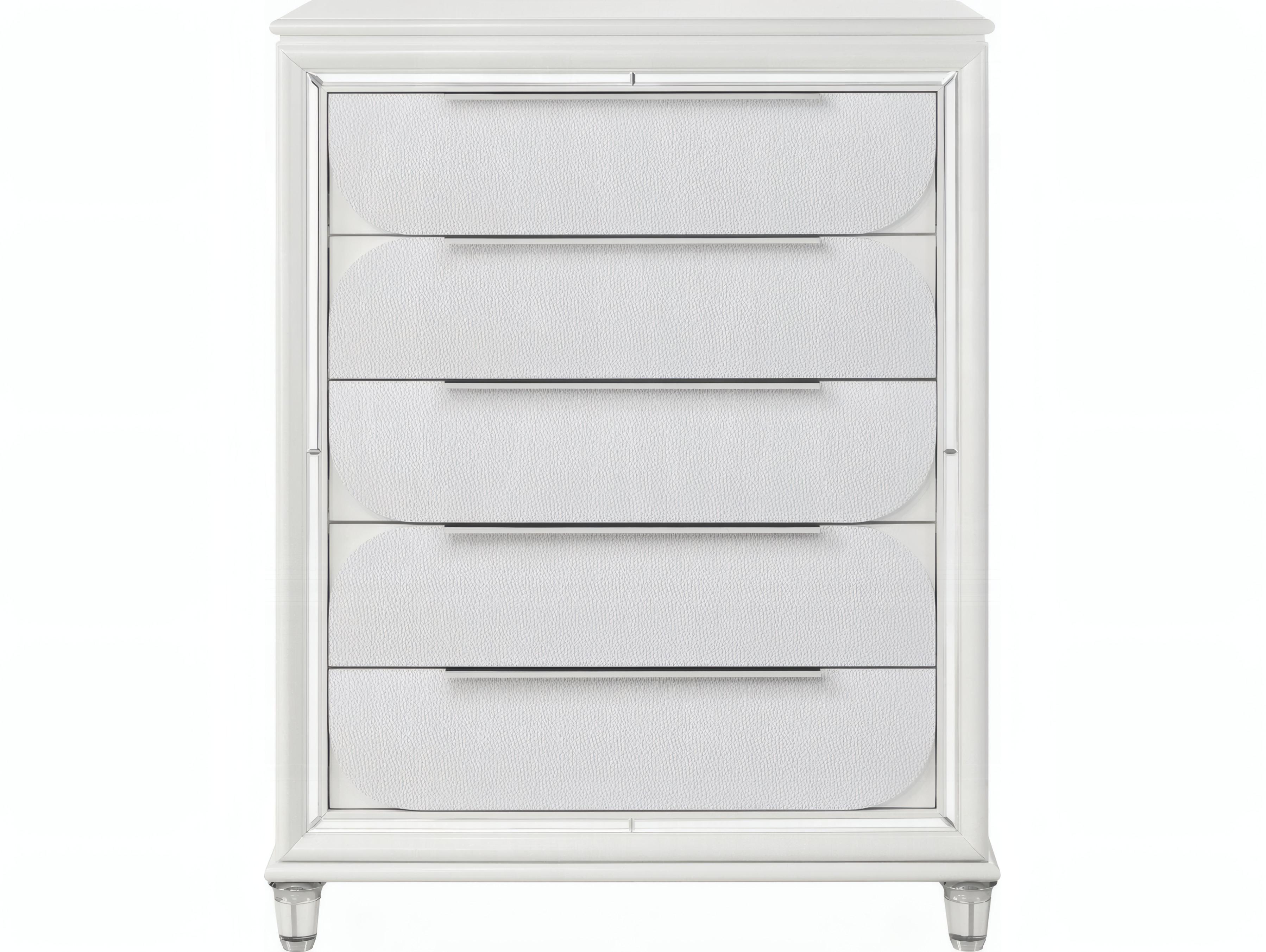 Acme Furniture Tarian Pearl White Rubberwood Accent Chest