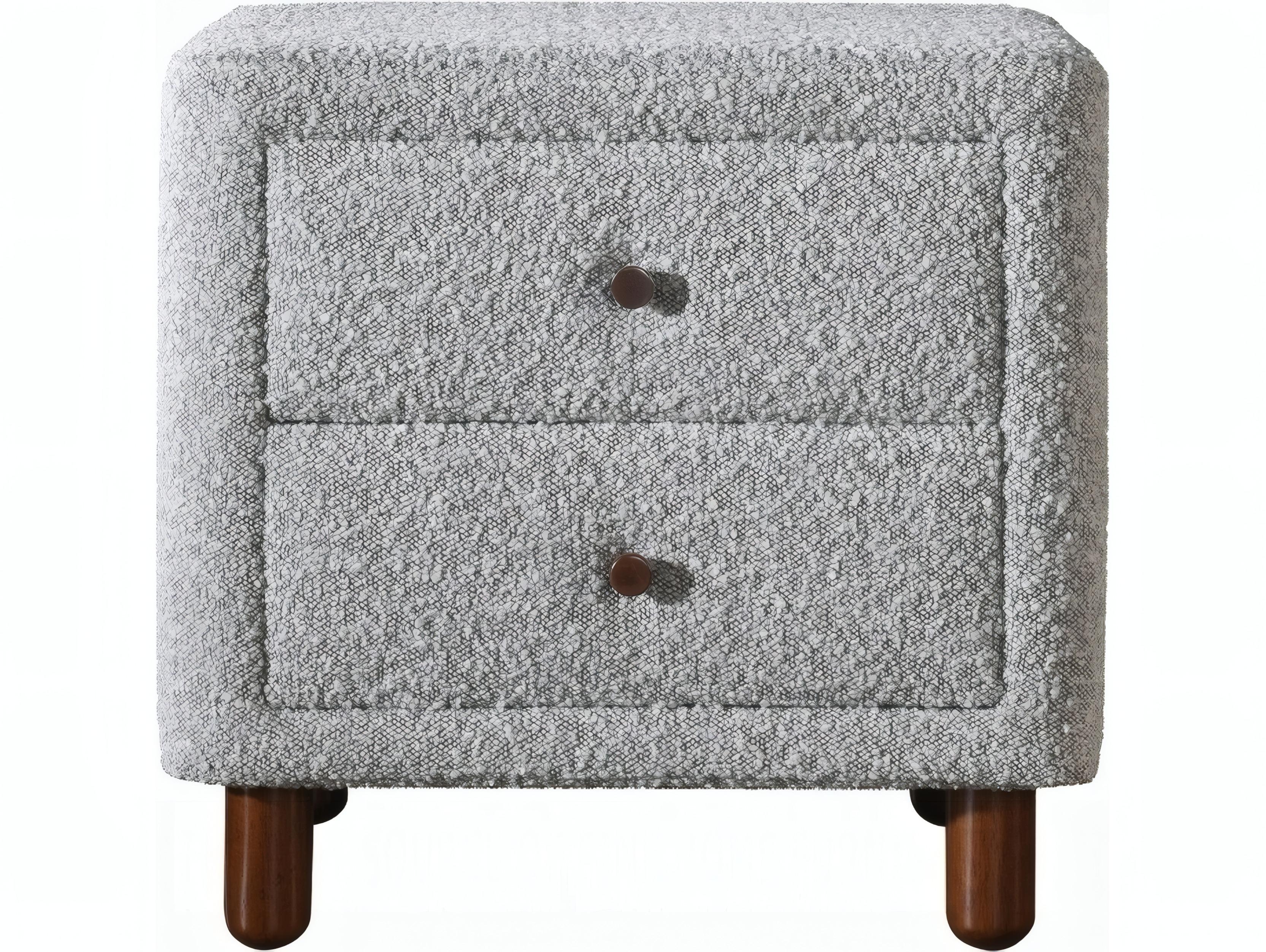 Acme Furniture Cleo 2-Drawers Rubberwood Nightstand