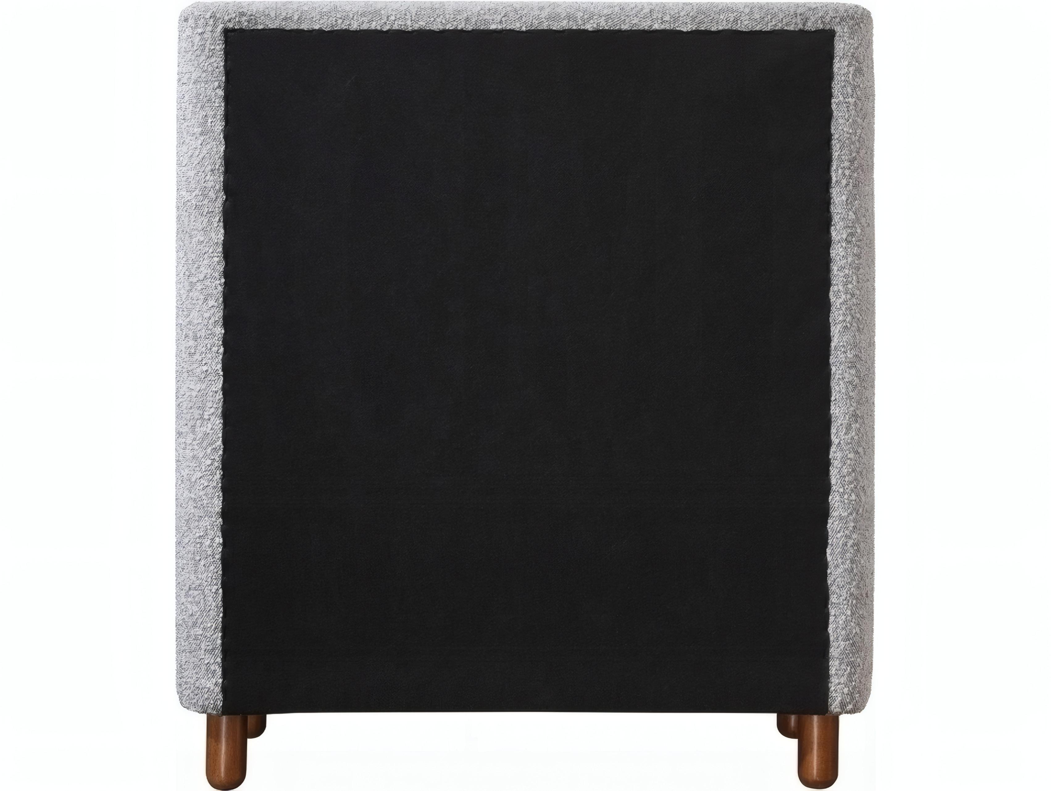 Acme Furniture Cleo Gray Boucle Rubberwood Accent Chest