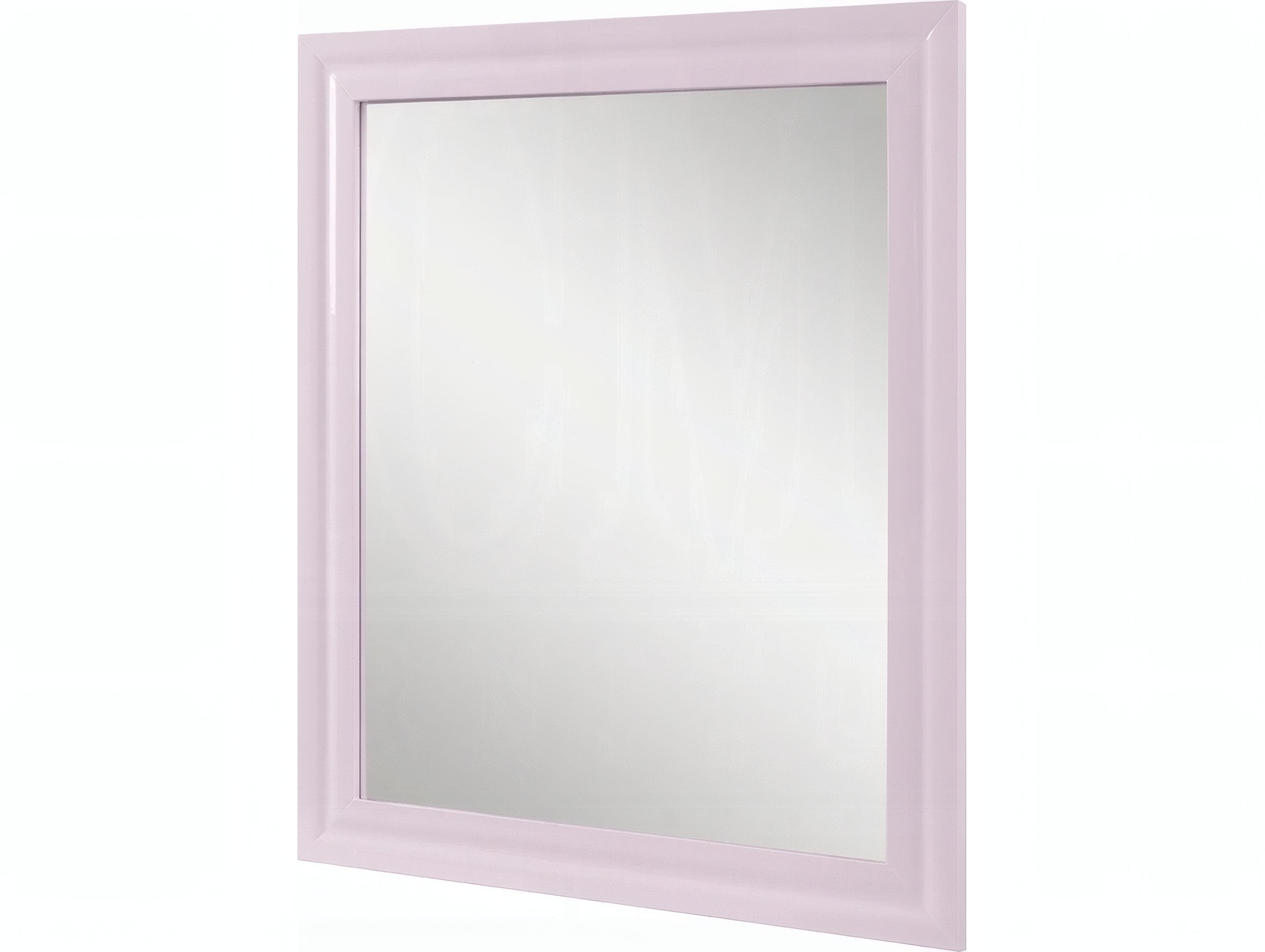 Acme Furniture Gaines Pink High Gloss Rectangular Wall Mirror