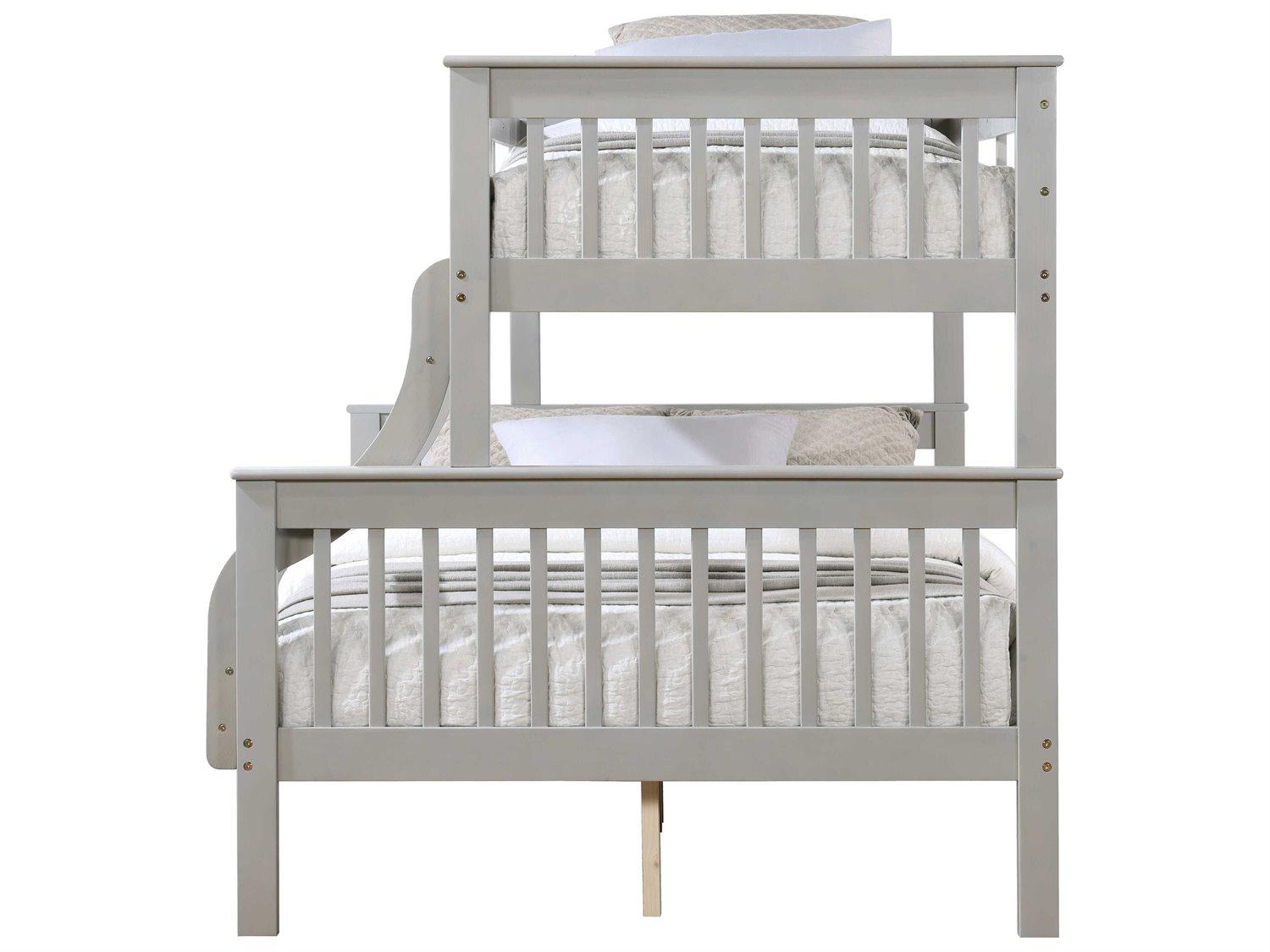 Acme Furniture Marita Gray Pine Wood Bunk Bed