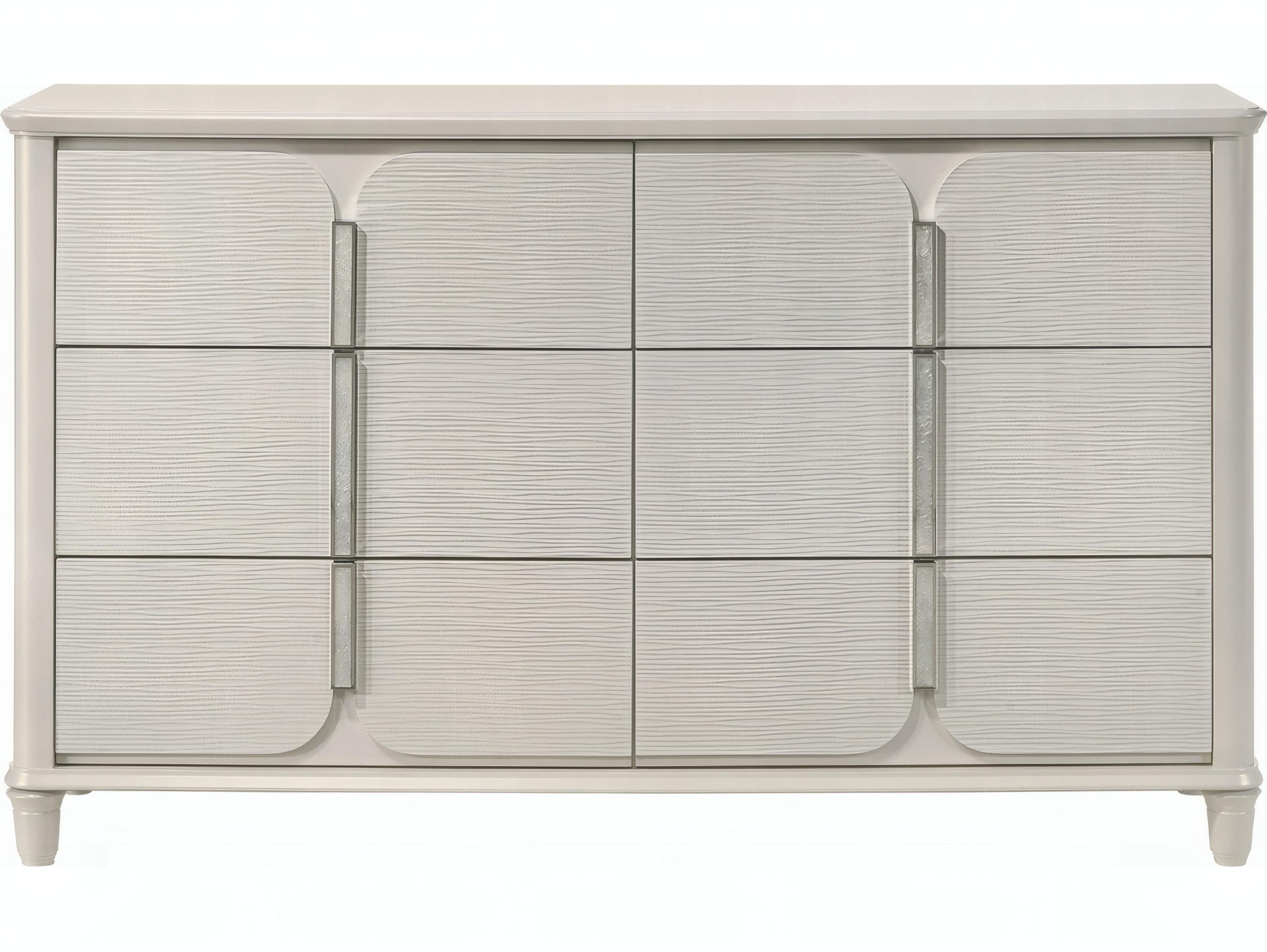 Acme Furniture Laveda 6-Drawers Rubberwood Double Dresser