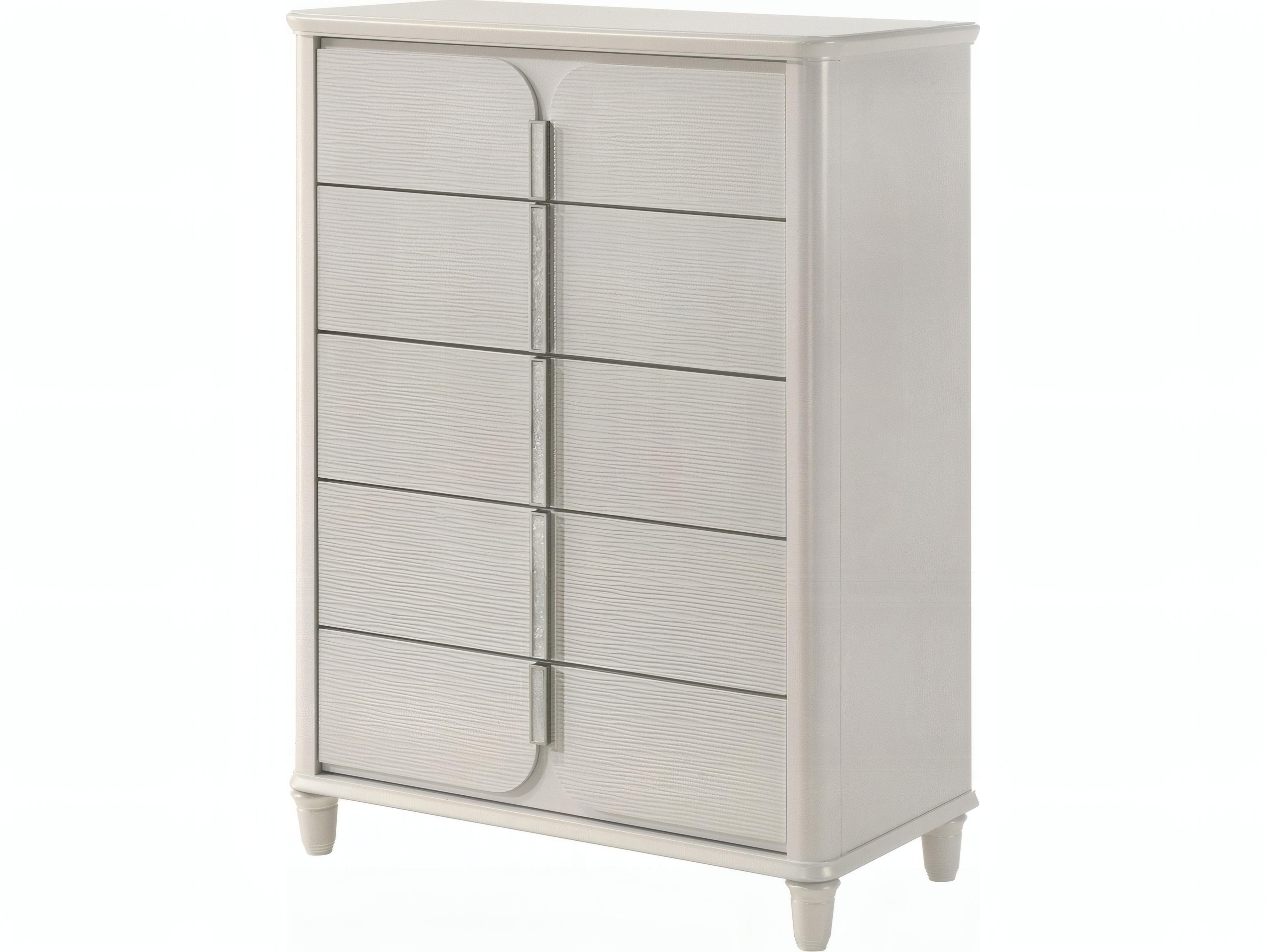 Acme Furniture Laveda Pearl White Rubberwood Accent Chest