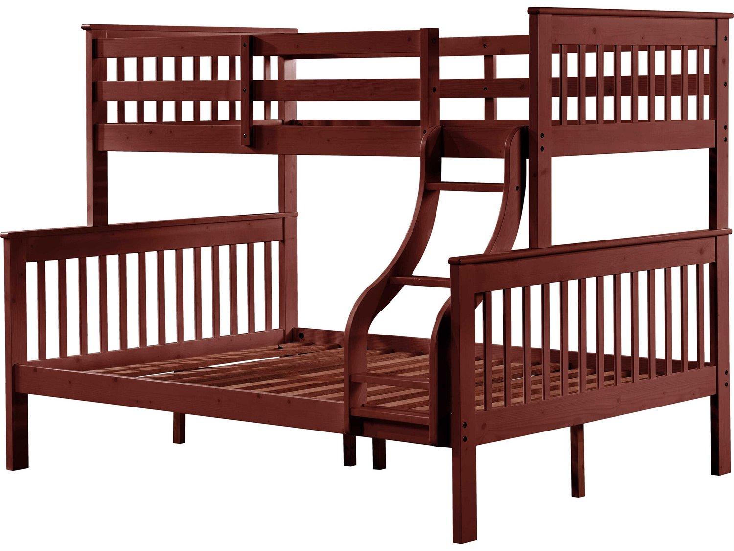 Acme Furniture Marita Cherry Red Pine Wood Bunk Bed